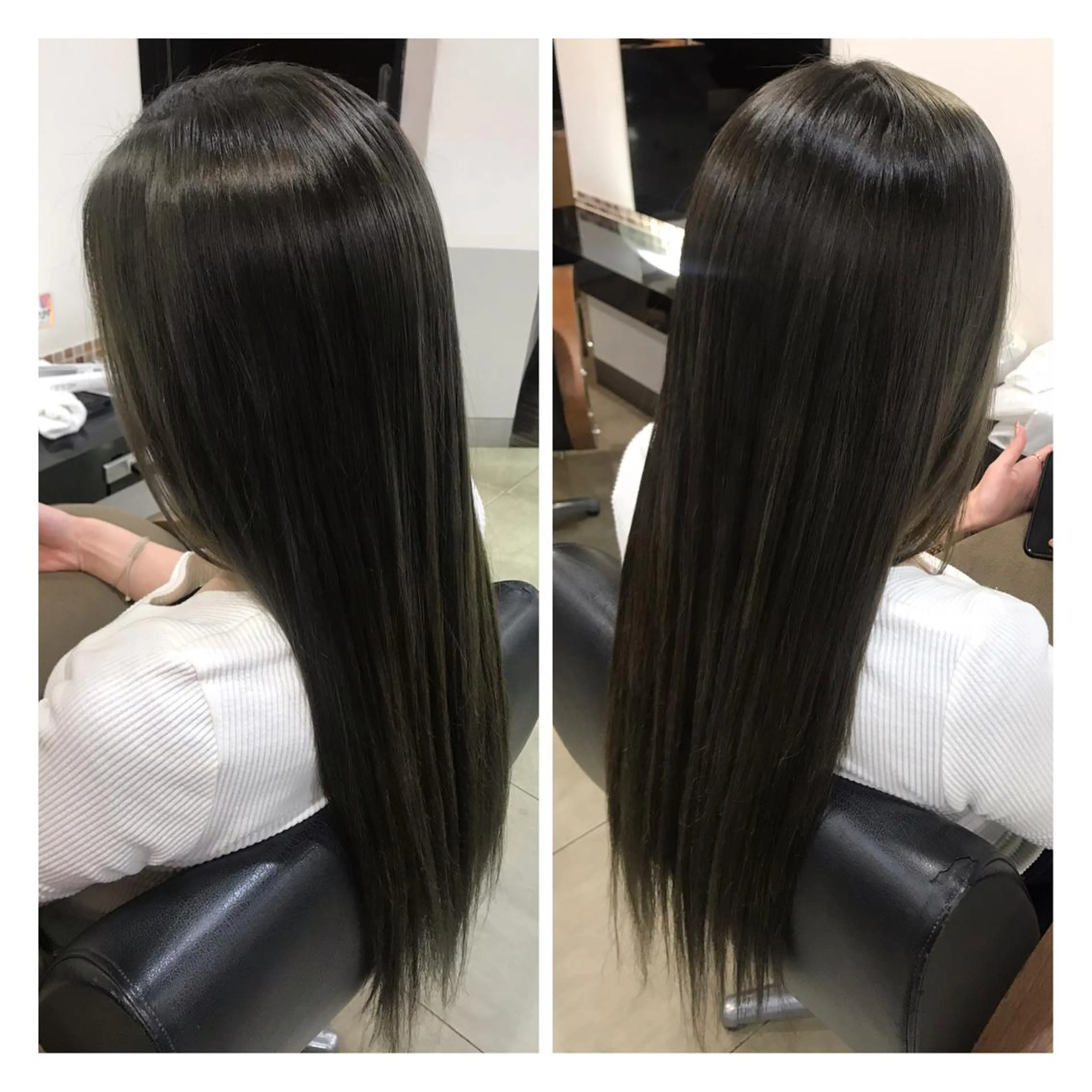 ロング カラー ヘアアレンジ アッシュ 烏山 達也のヘアスタイル