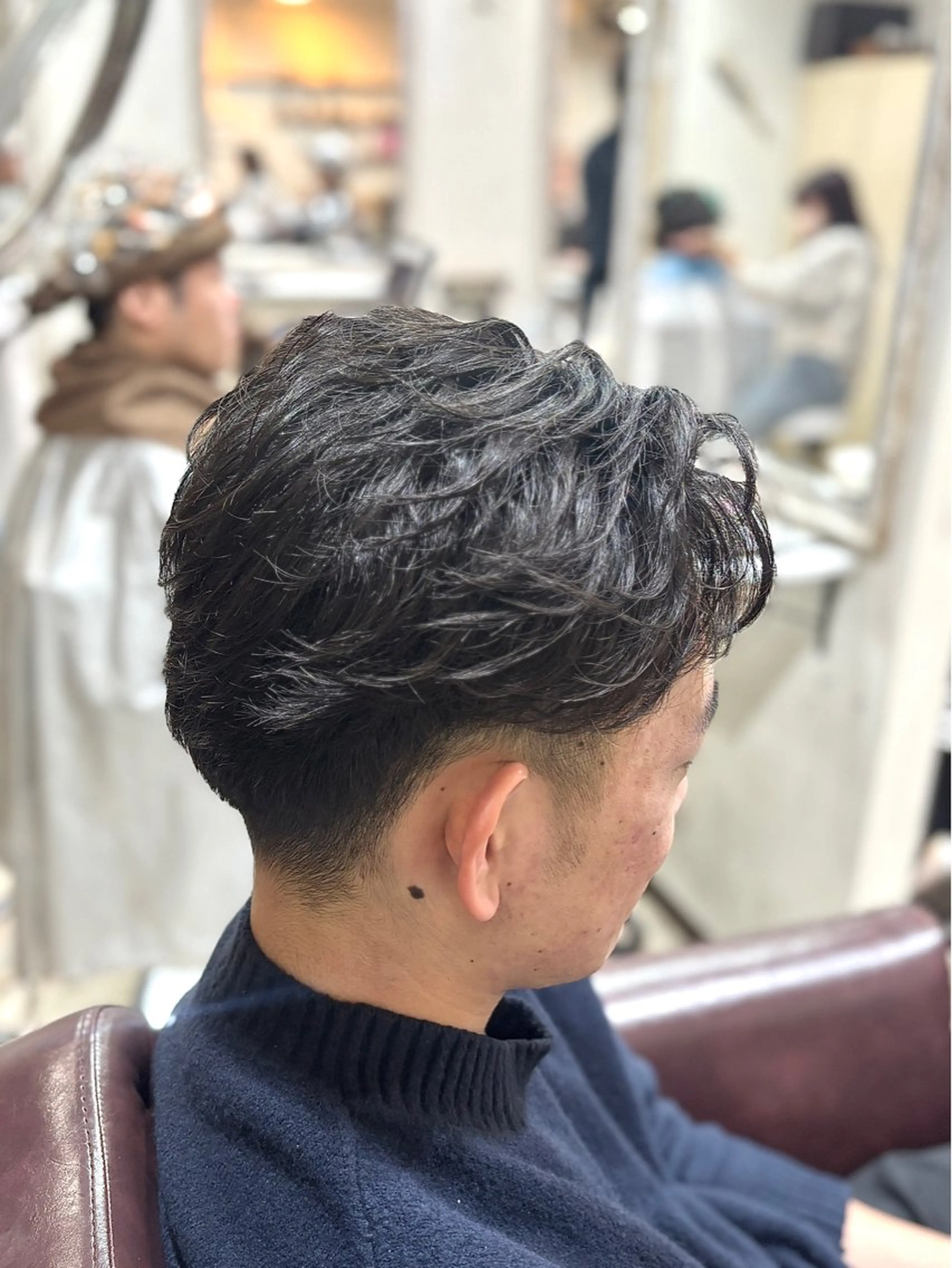 ショート パーマ メンズ ショートヘア カット パーマ 💥桜木町メンズ専門 💥ルキのヘアスタイル