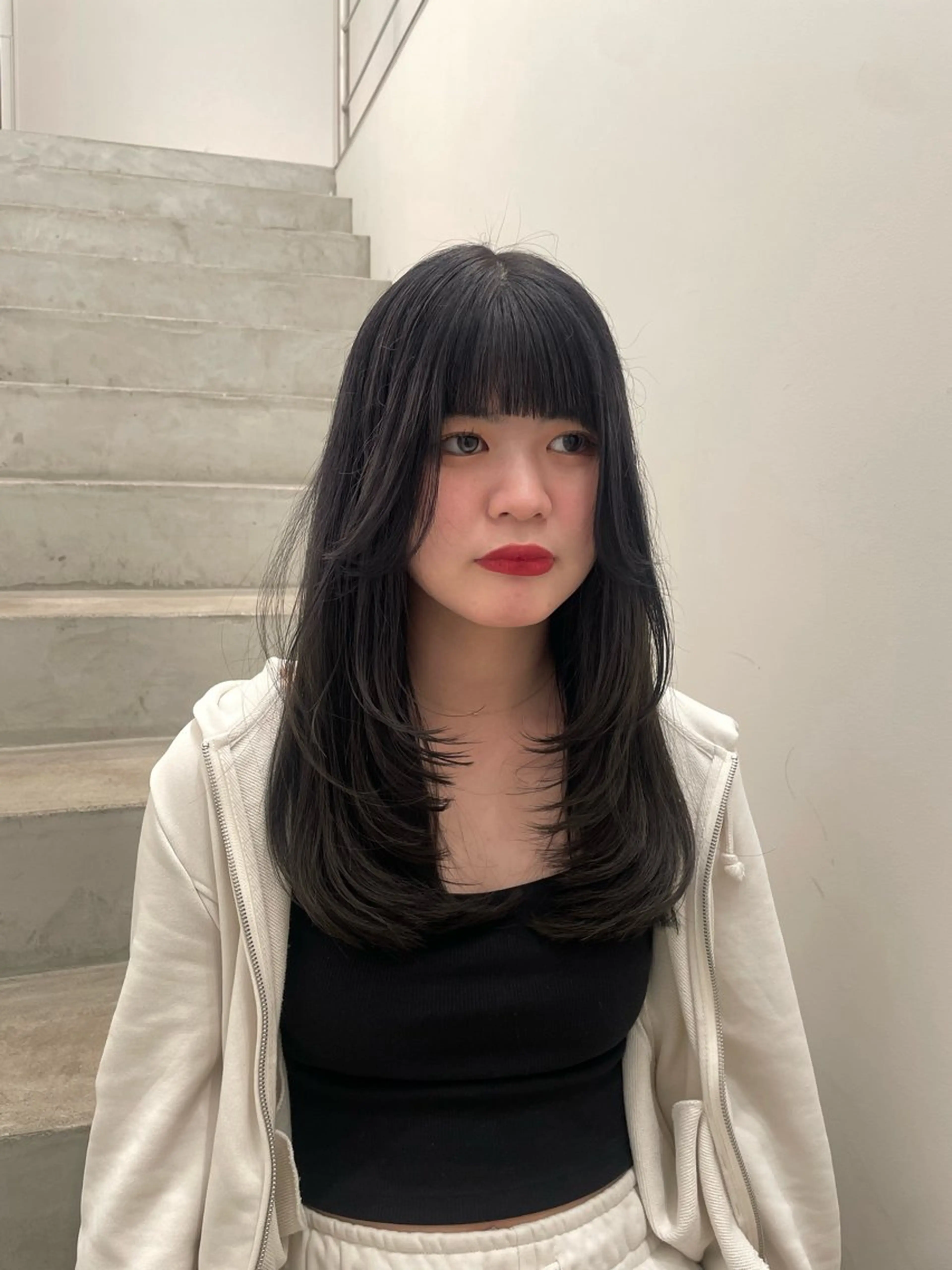 ロング ミユ/ショート/ カットモデル/名東区のヘアスタイル