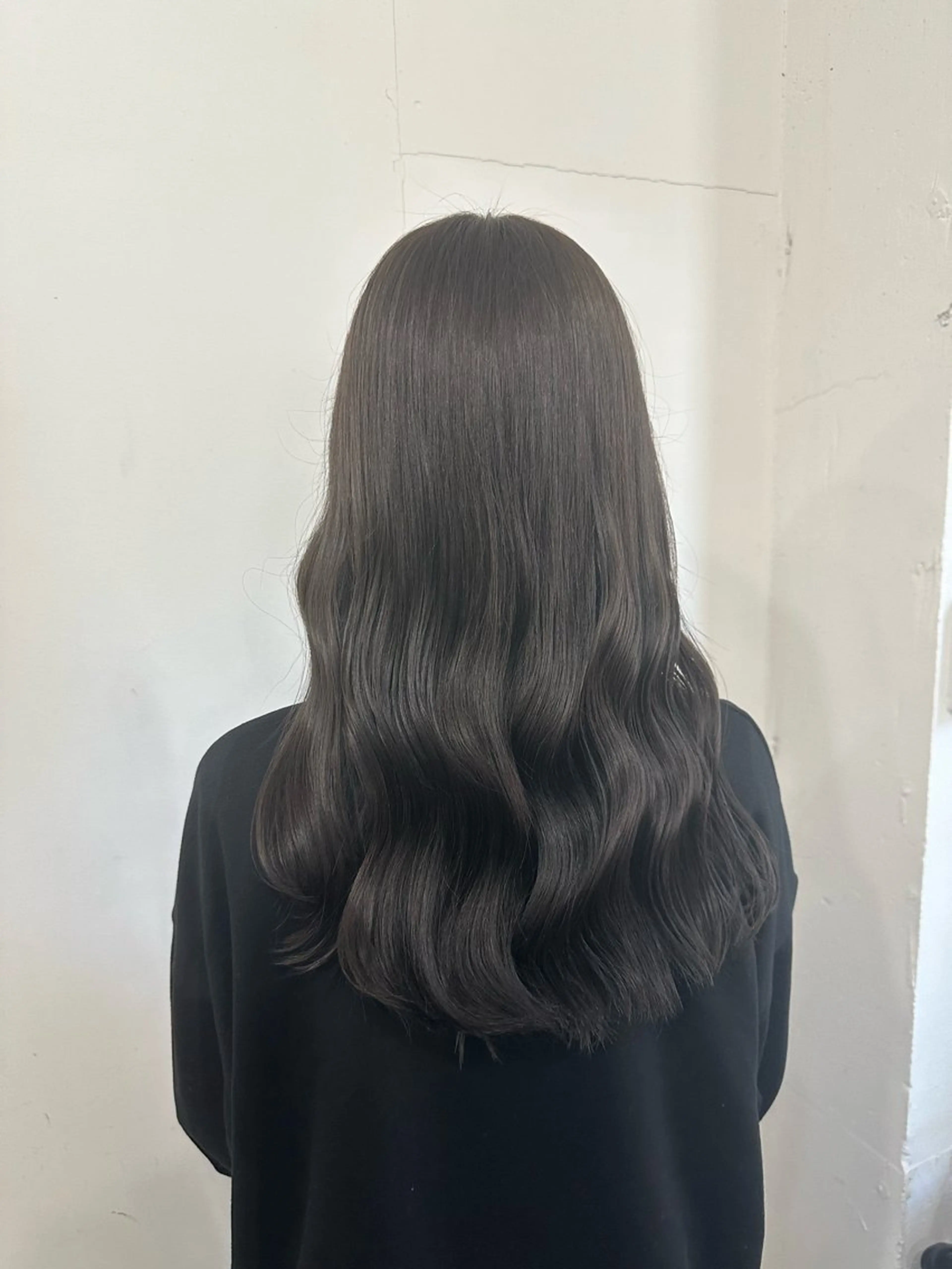 セミロング カラー 名駅/艶カラー/原田 永遠のヘアスタイル