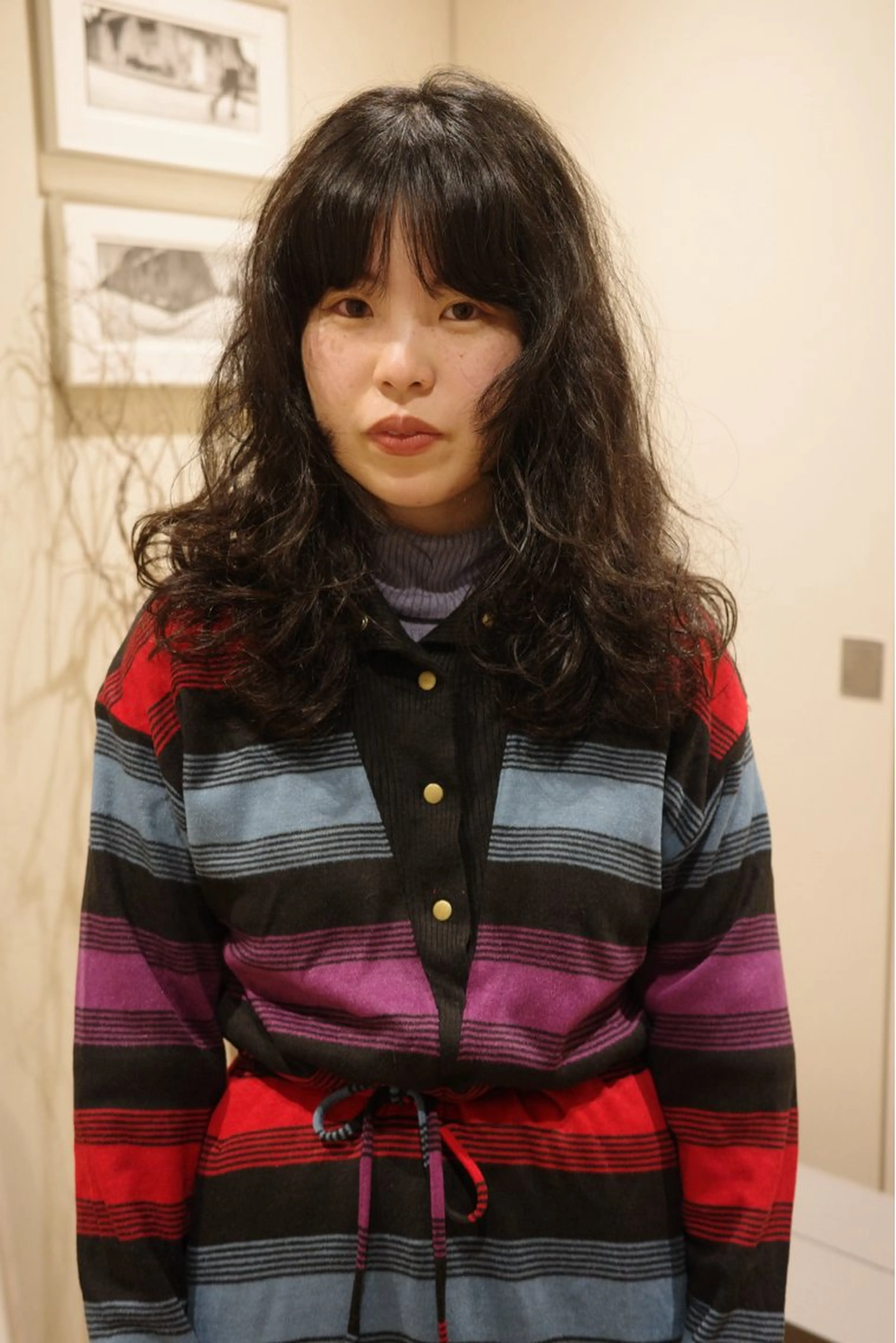 ロング カラー パーマ 髙橋 紗奈のヘアスタイル