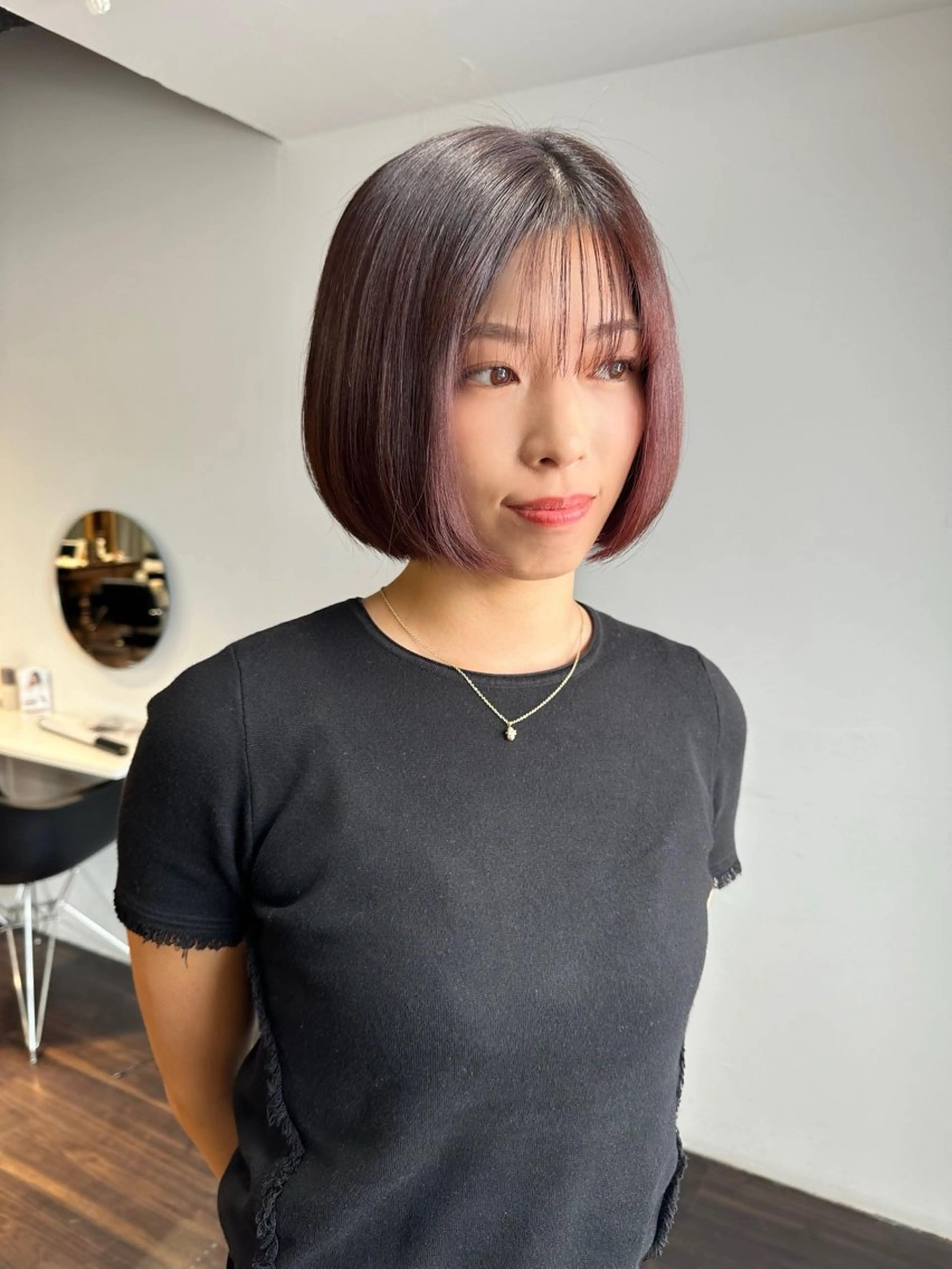 カラー ヘアカラー トリートメント 艶髪カラー/レイヤ ー支持No.1renのヘアスタイル