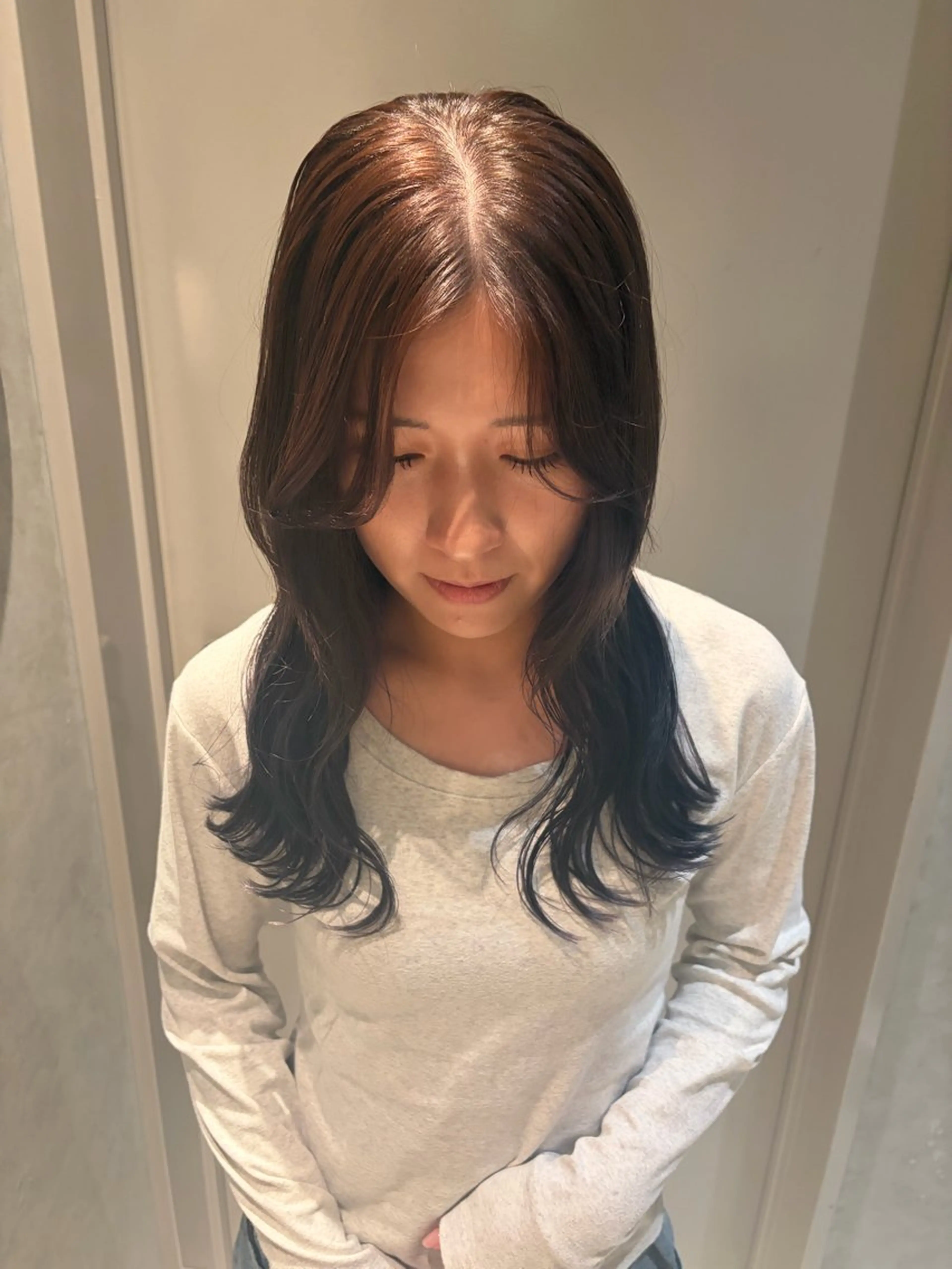 ロング ヘアカラー kurune chikaのヘアスタイル