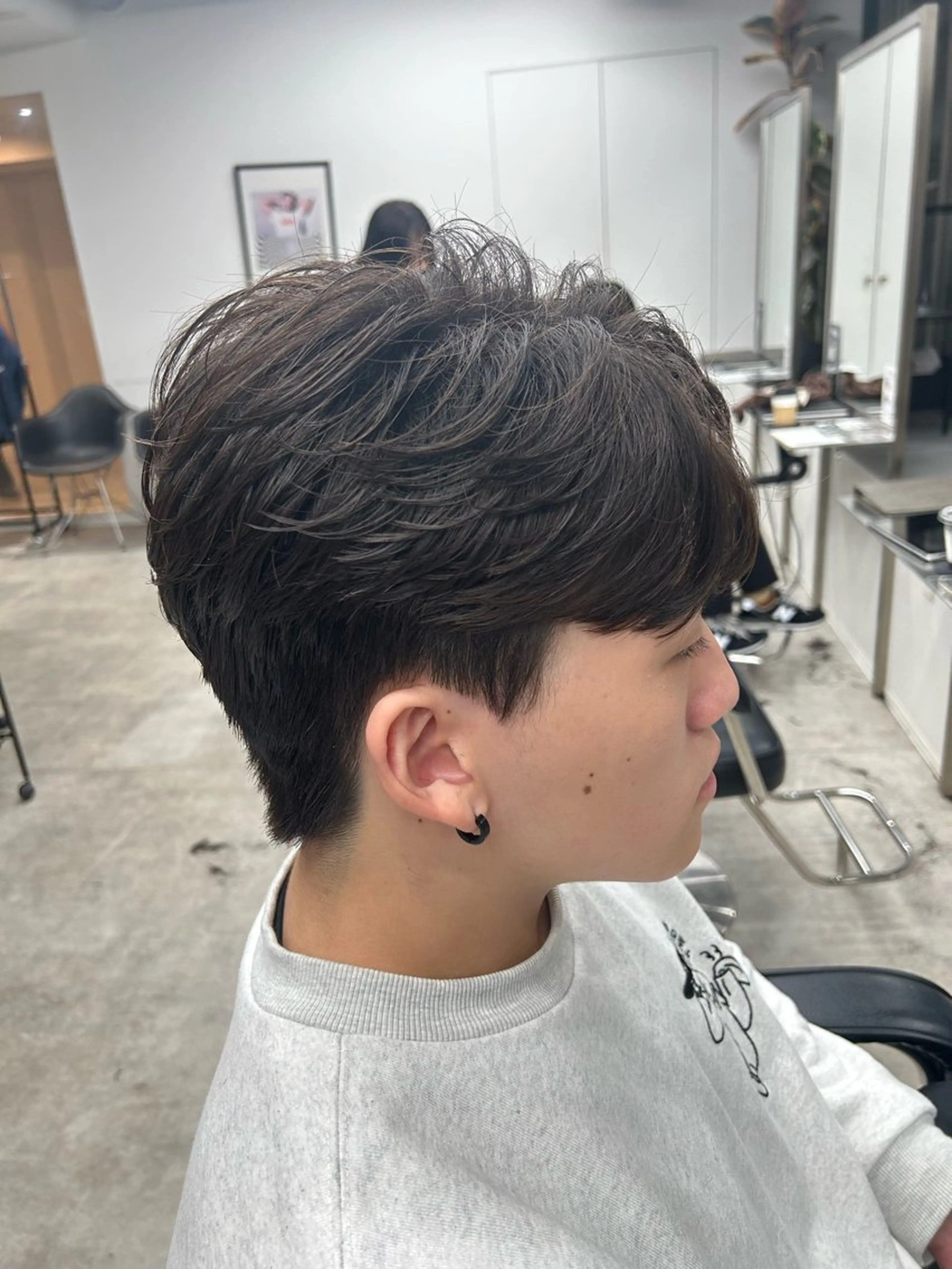 《ジェントルショート》メンズカット&韓国ダウンパーマ&ニュアンスパーマ　事前に髪の状態がわかる写真ください。の写真