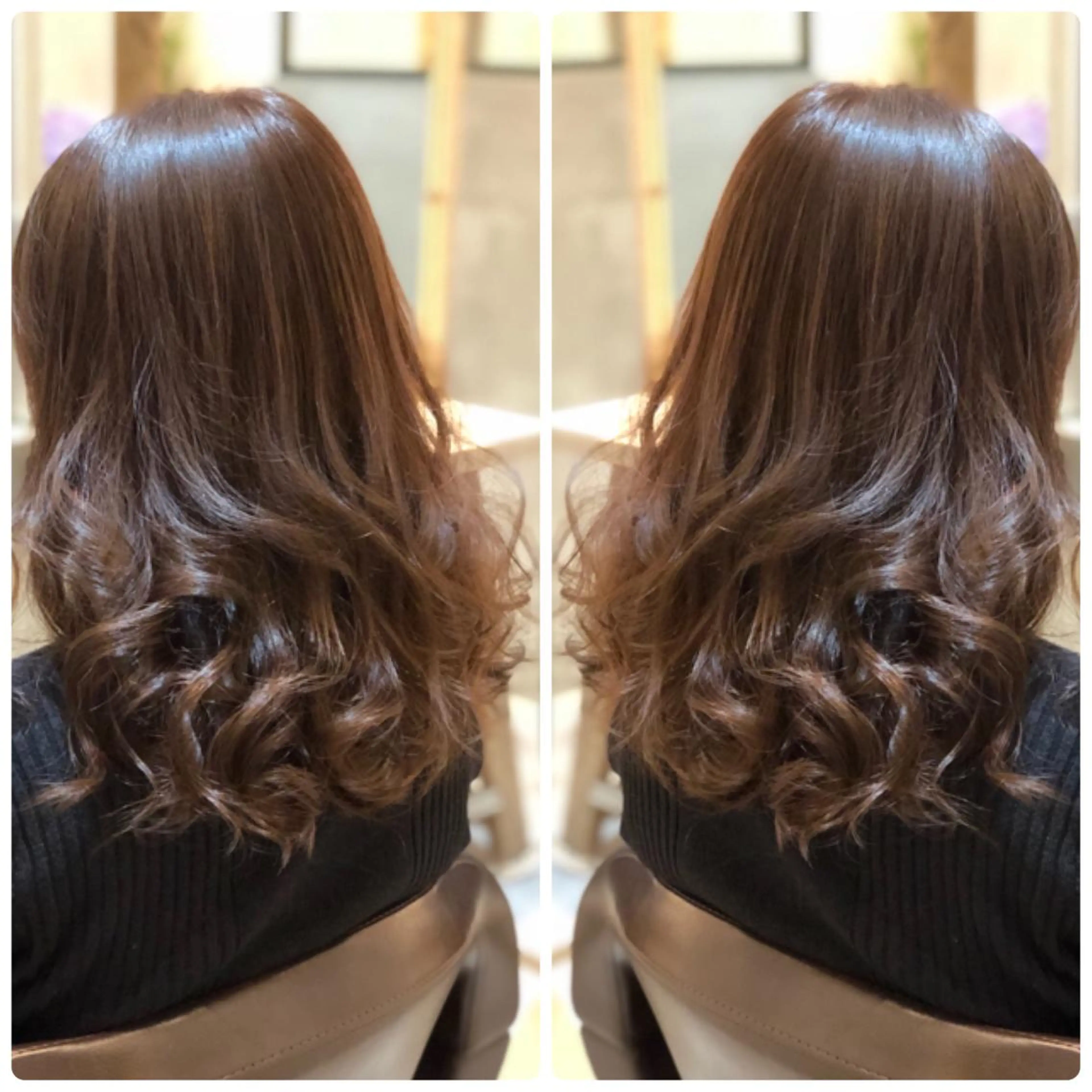セミロング カラー カット パーマ トリートメント 小山内 龍一郎 店長のヘアスタイル