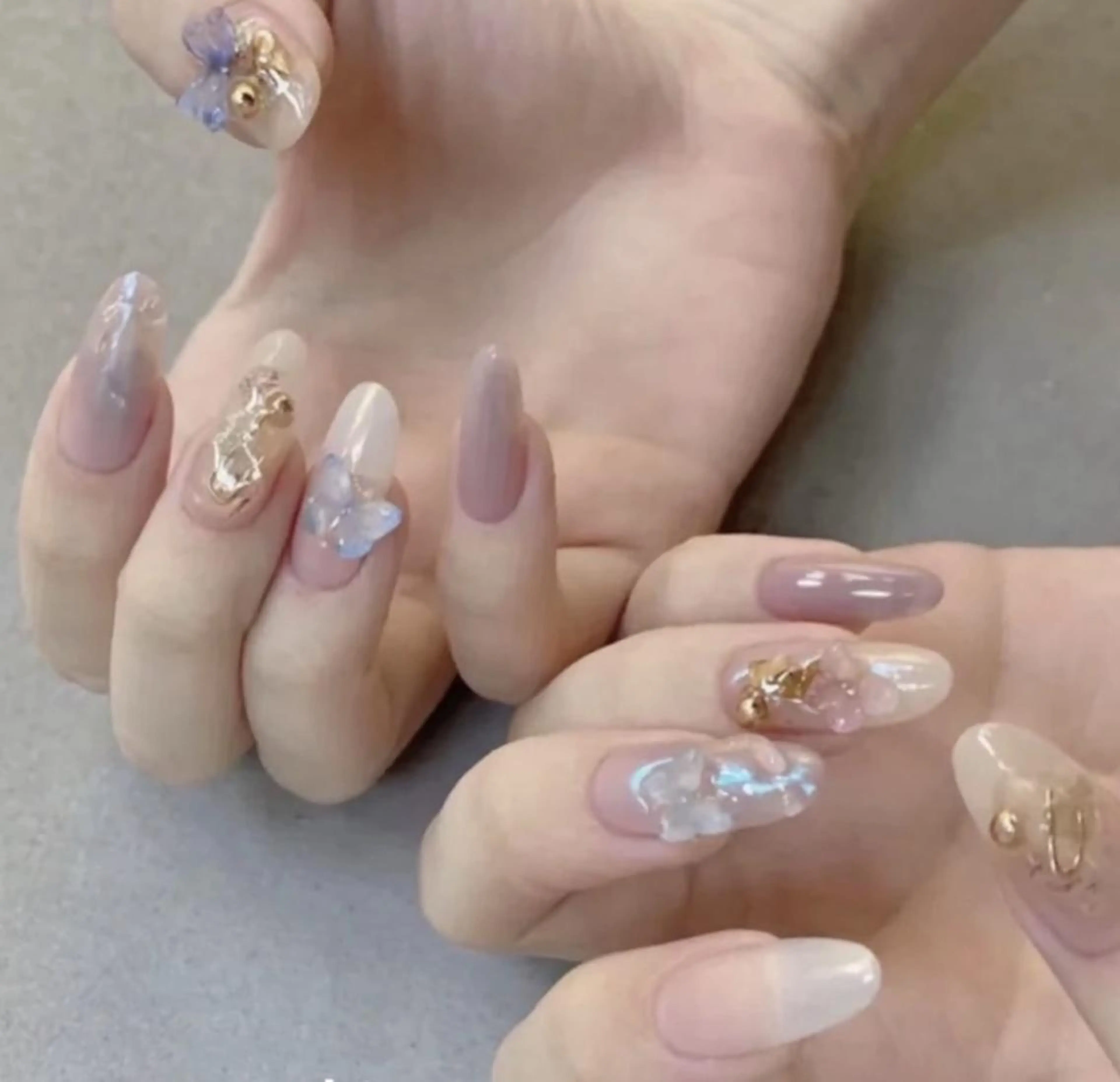 ネイル 🦋ネイルサロン ブラン🌈ゆりのネイルデザイン