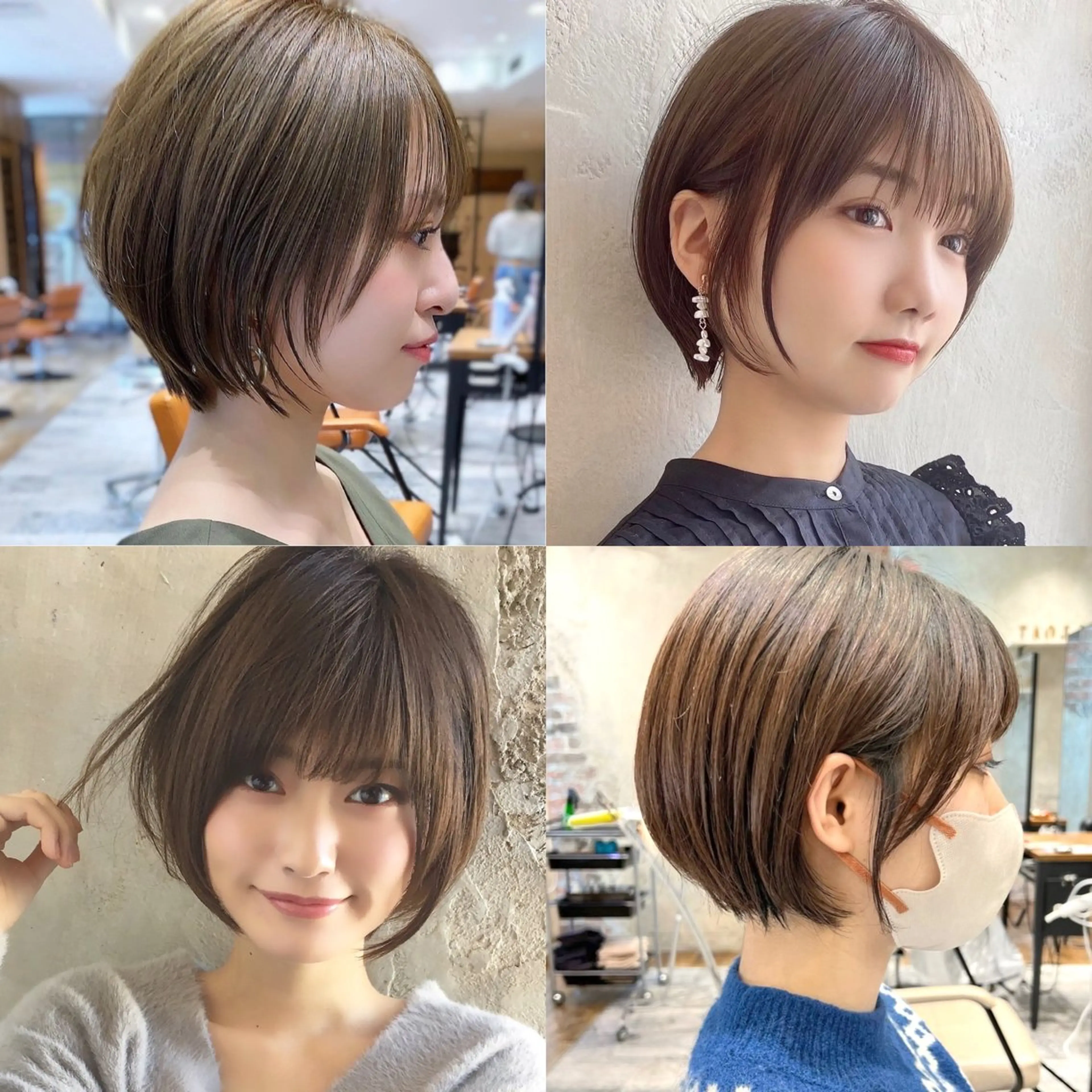 ショート カラー カット ヘアカラー トリートメント 💍新宿ショート 💍岩田莉奈のヘアスタイル