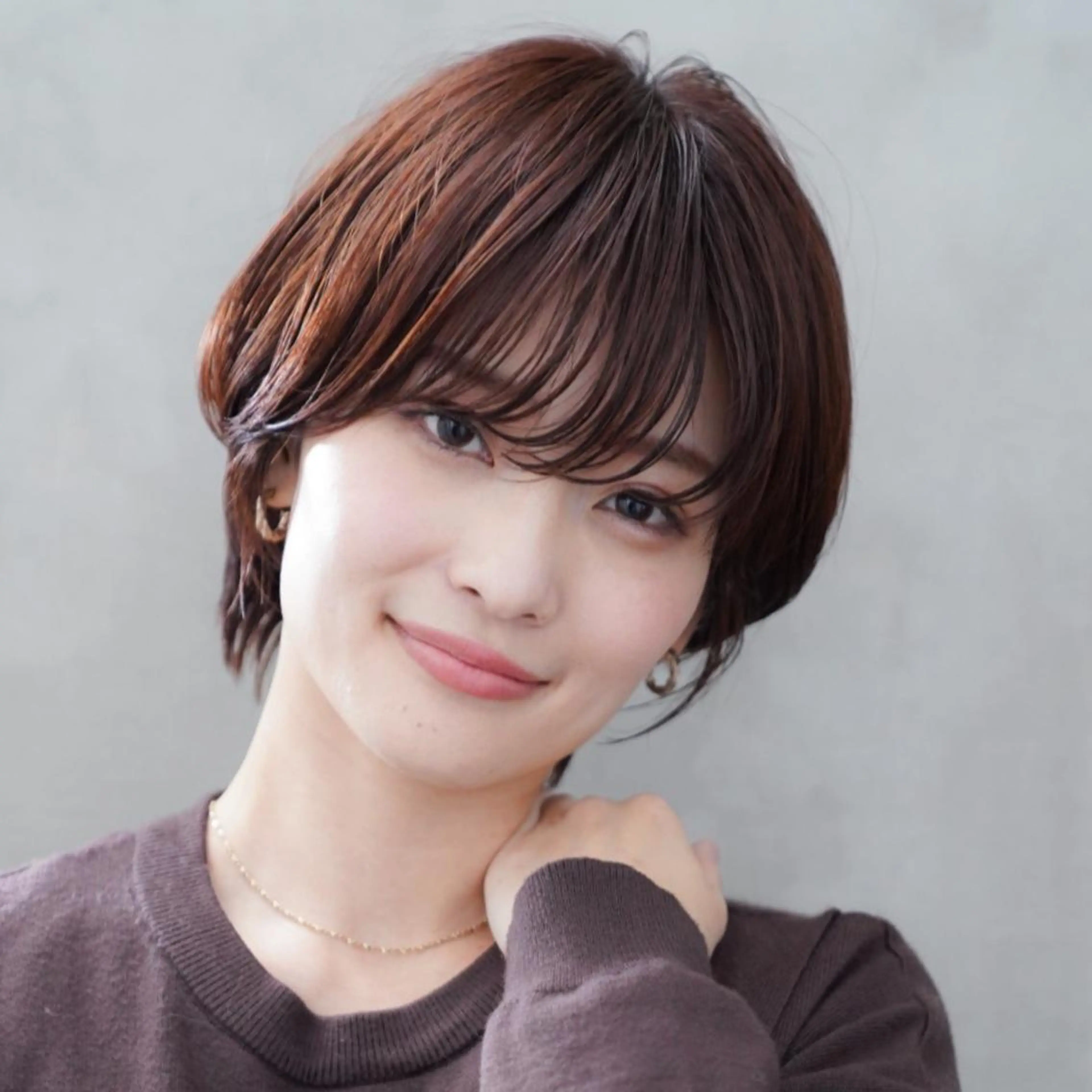 ミディアム ヘアカラー トリートメント 🎀縮毛矯正/カラー モデル募集ハルナ🎀のヘアスタイル