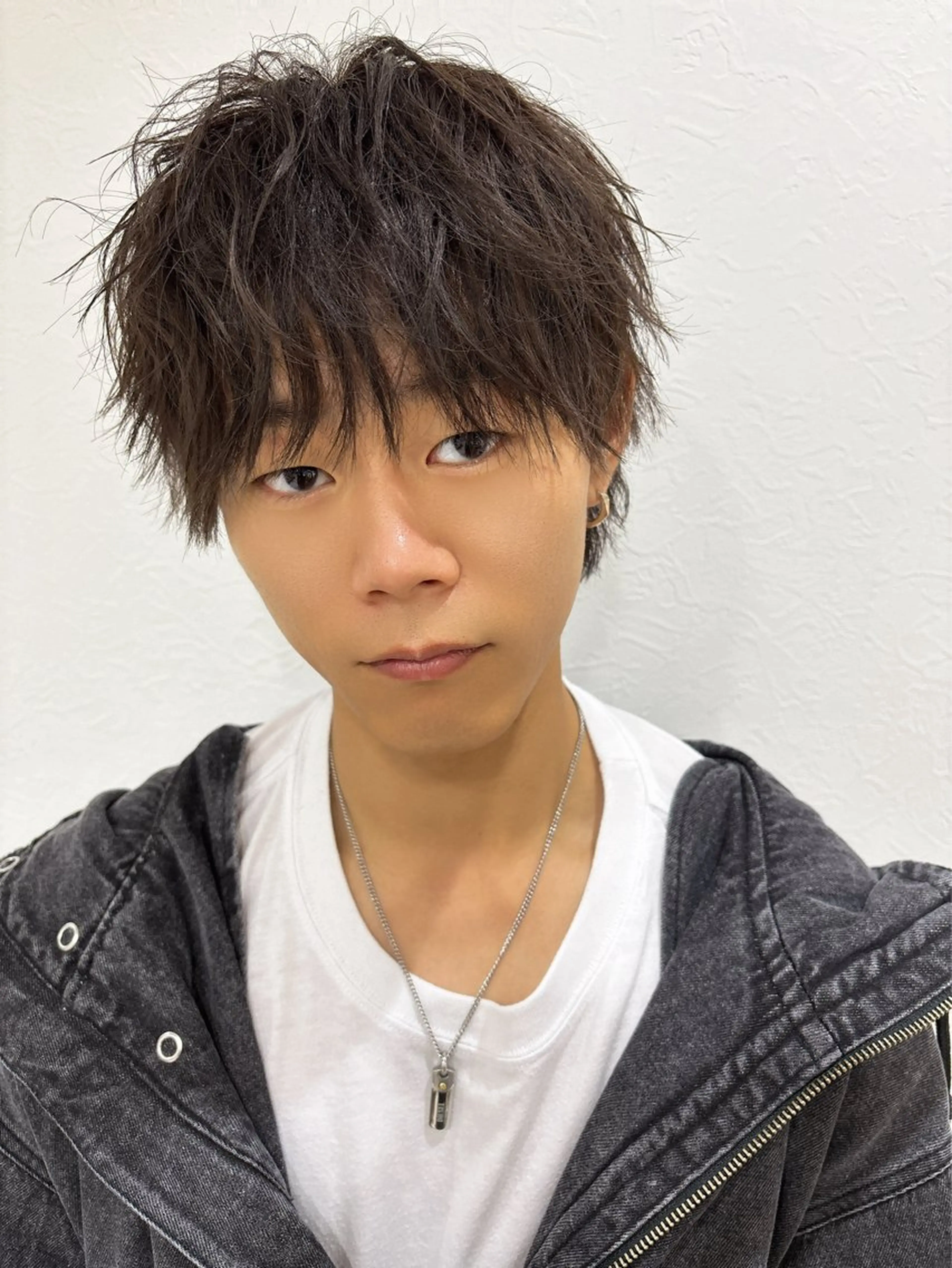 カラー メンズ マッシュウルフ マッシュ メンズウルフカット ウルフカット 原田 健斗のヘアスタイル