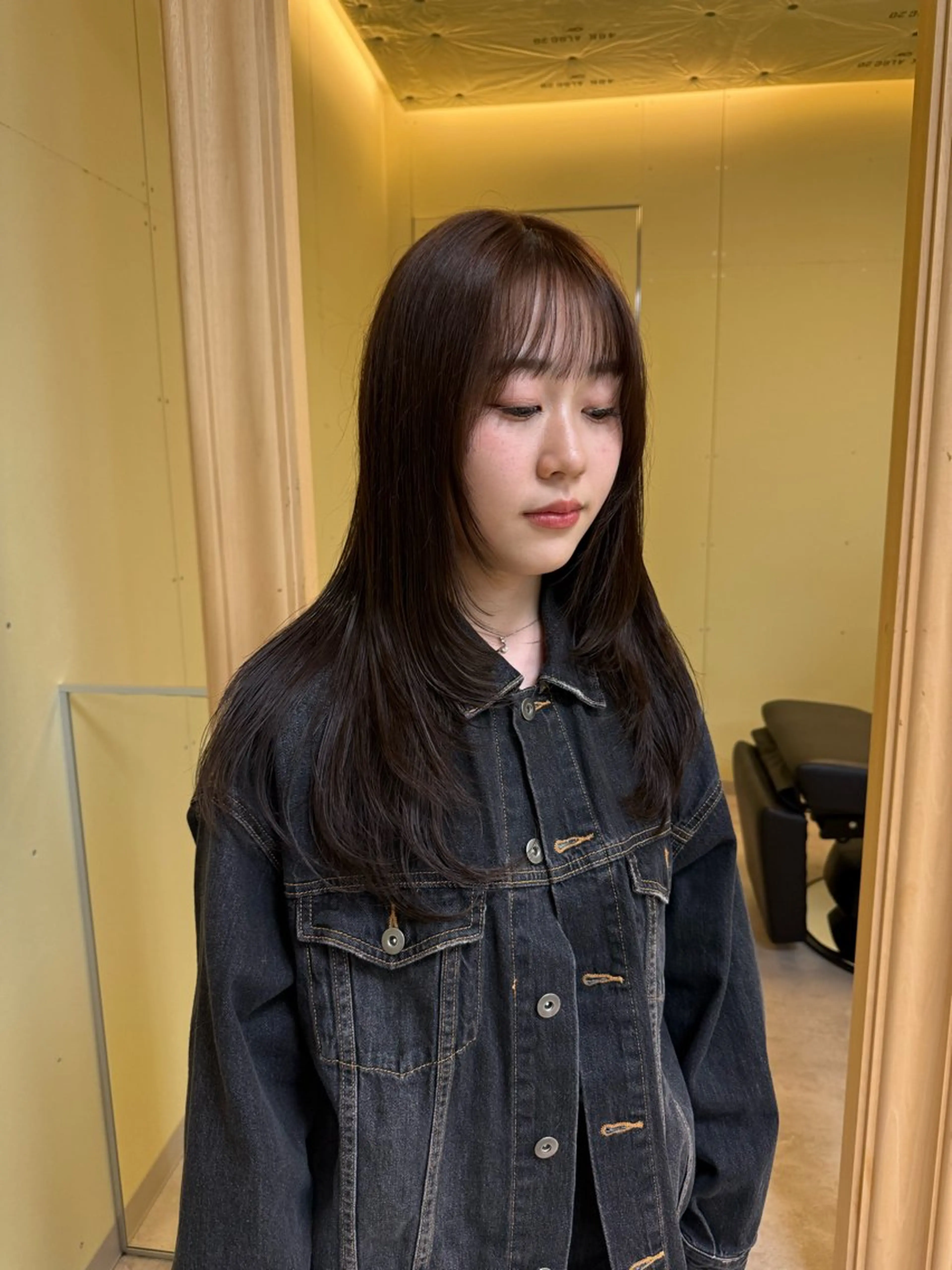 セミロング カラー カット ヘアカラー 伶風/ボブ/ ハッシュカットのヘアスタイル