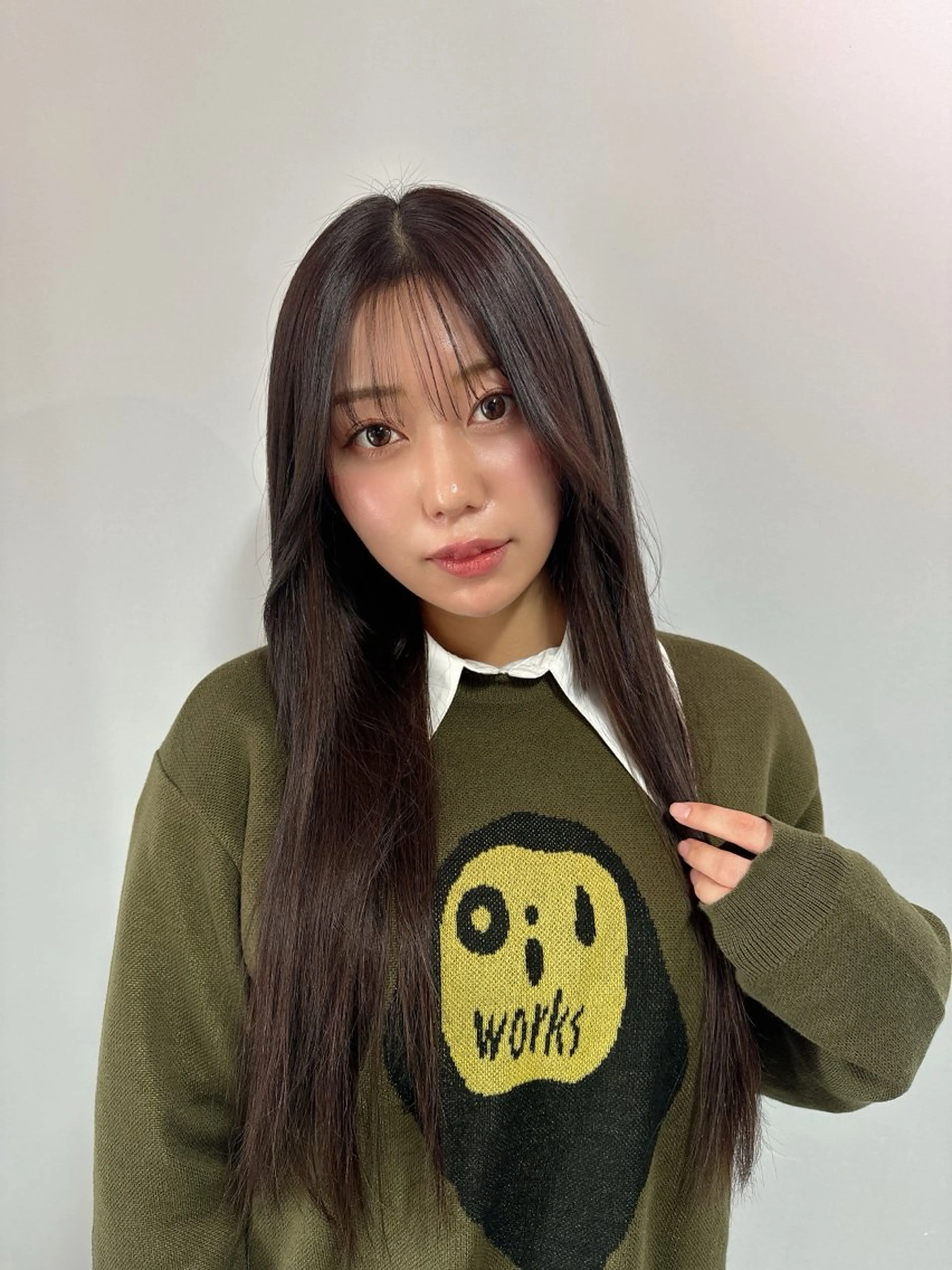 ロング カラー ハイトーン&髪質改善 ＆韓国エクステ🤎のヘアスタイル