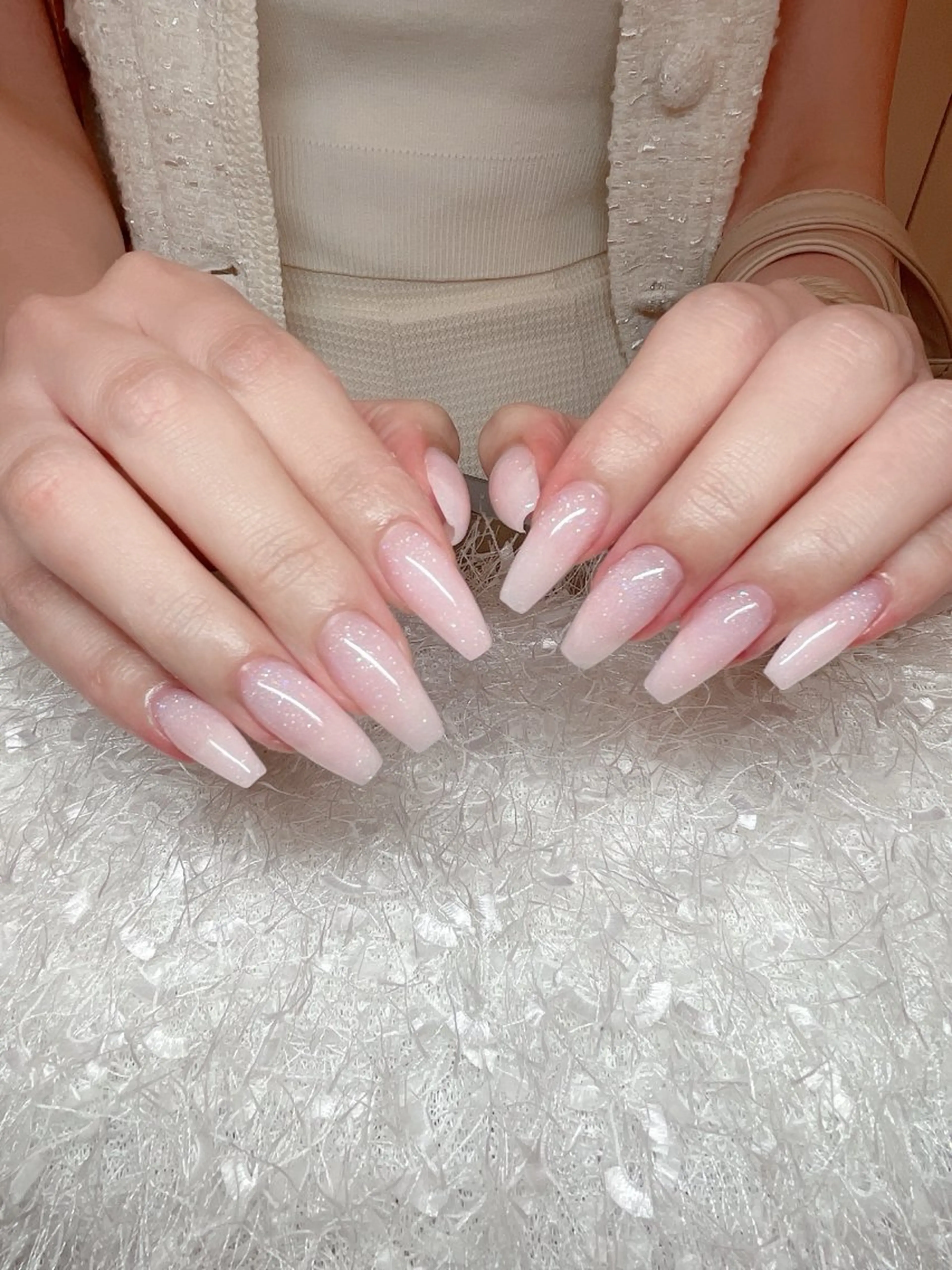 ネイル ワンカラーネイル スカルプネイル Le'a シズカのネイルデザイン