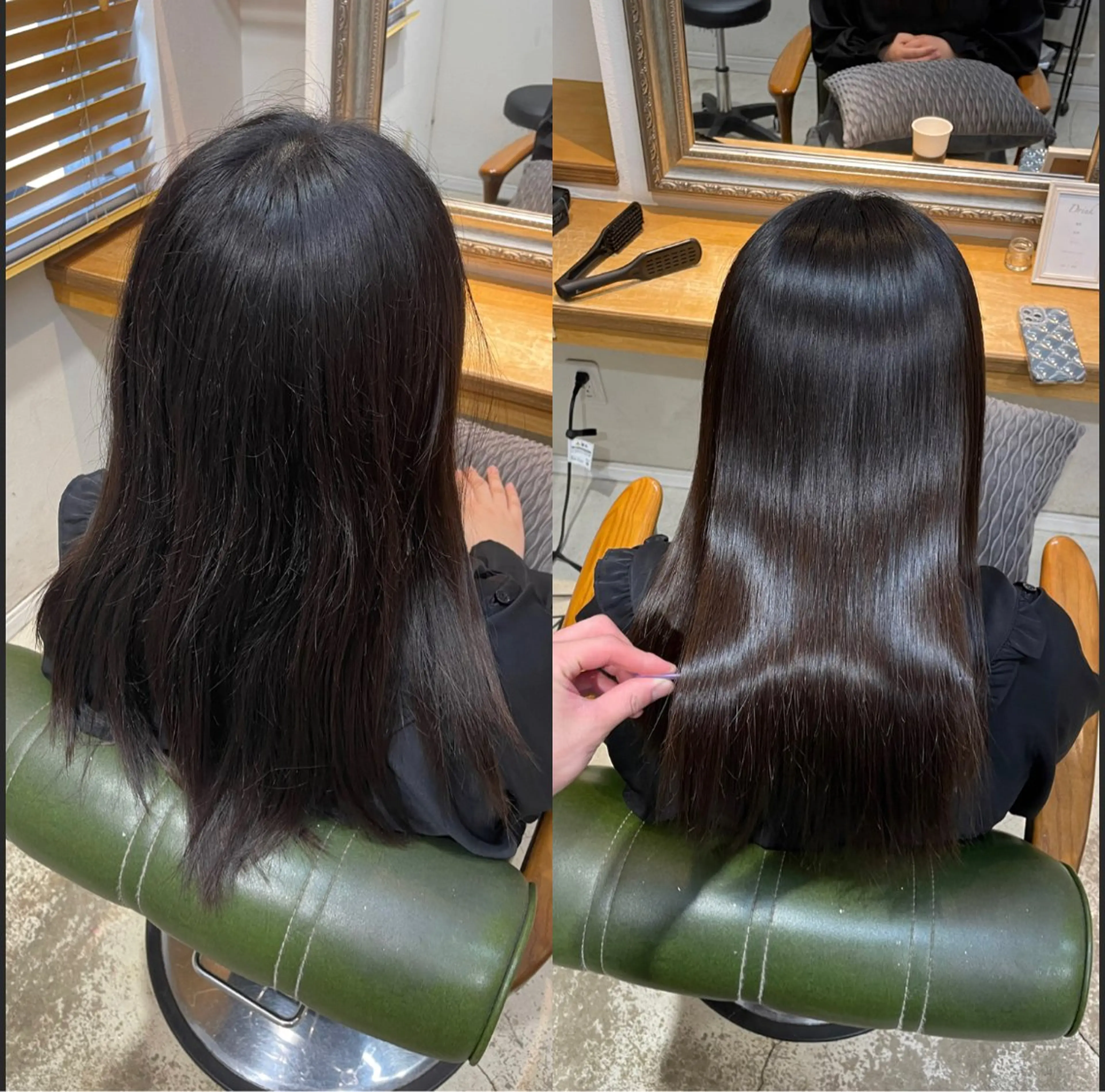 セミロング くせ毛 縮毛矯正支持率👑 No.1 SORAのヘアスタイル