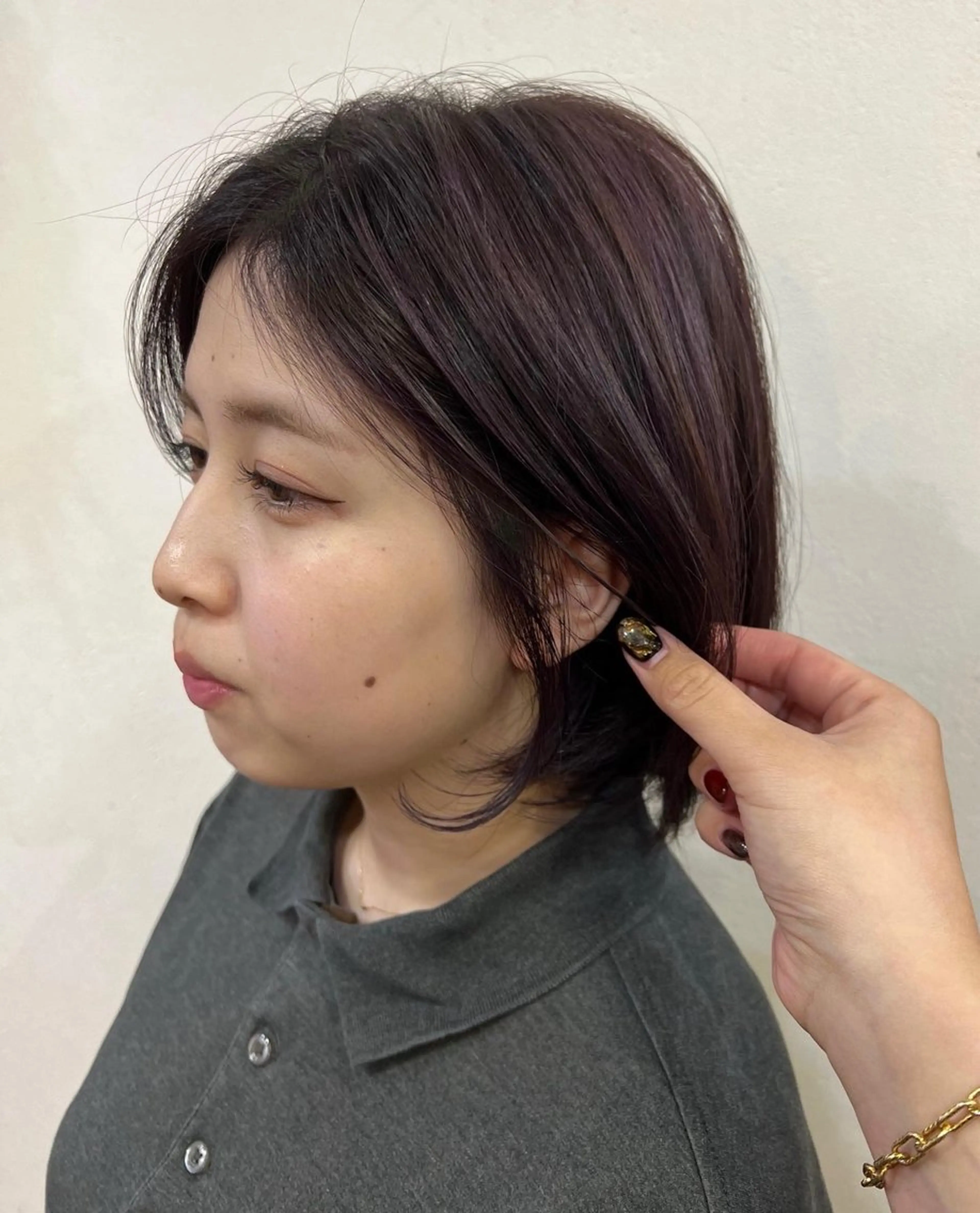 ショート カラー ハイライトカラー ハイライト 韓国ヘア 🎀華澄のヘアスタイル