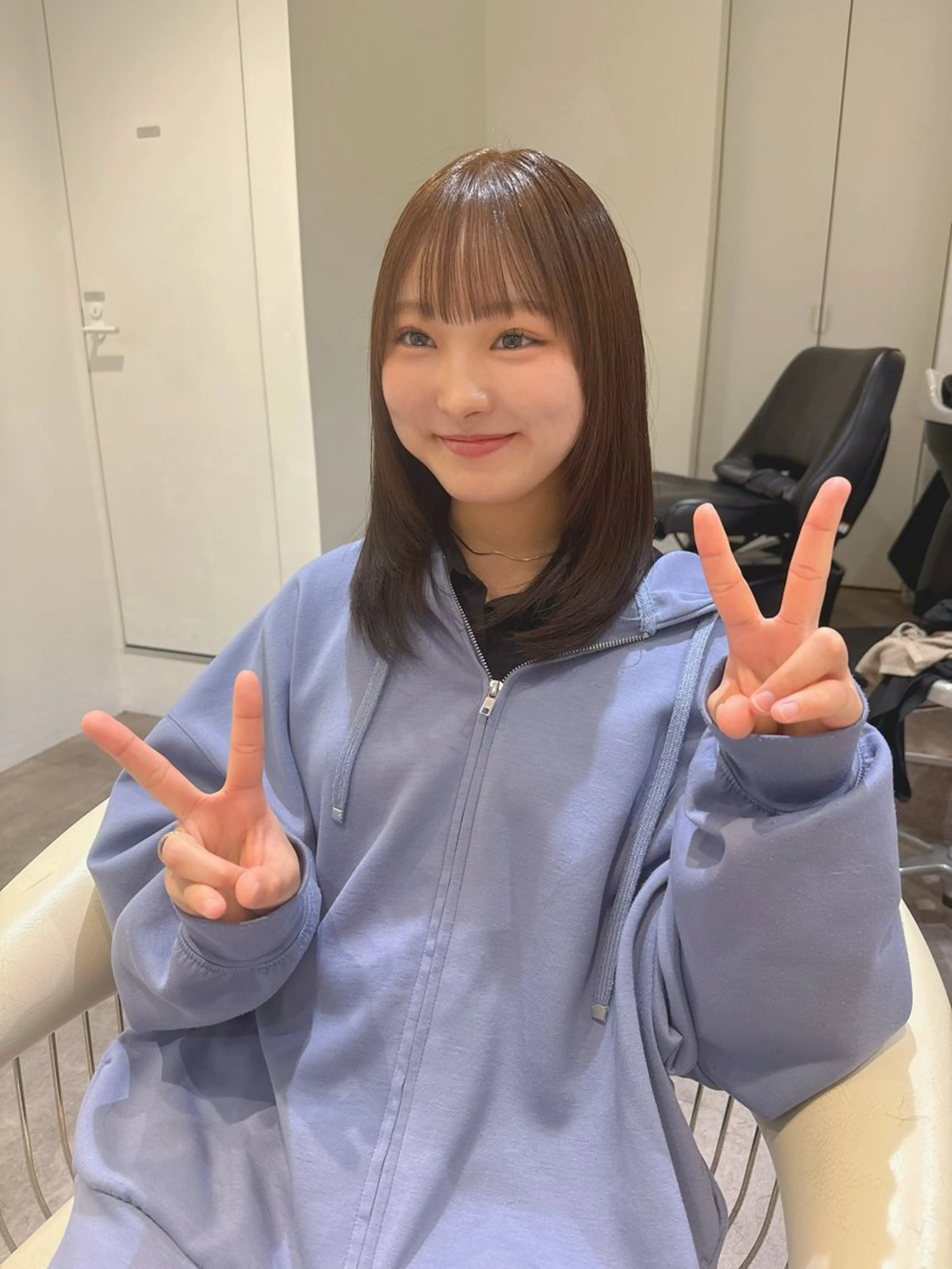 ミディアム カラー ベージュカラー 学生 髪質改善 トリートメント カット ヘアカラー トリートメント 💎透明感カラー特化 💎TAISEIのヘアスタイル