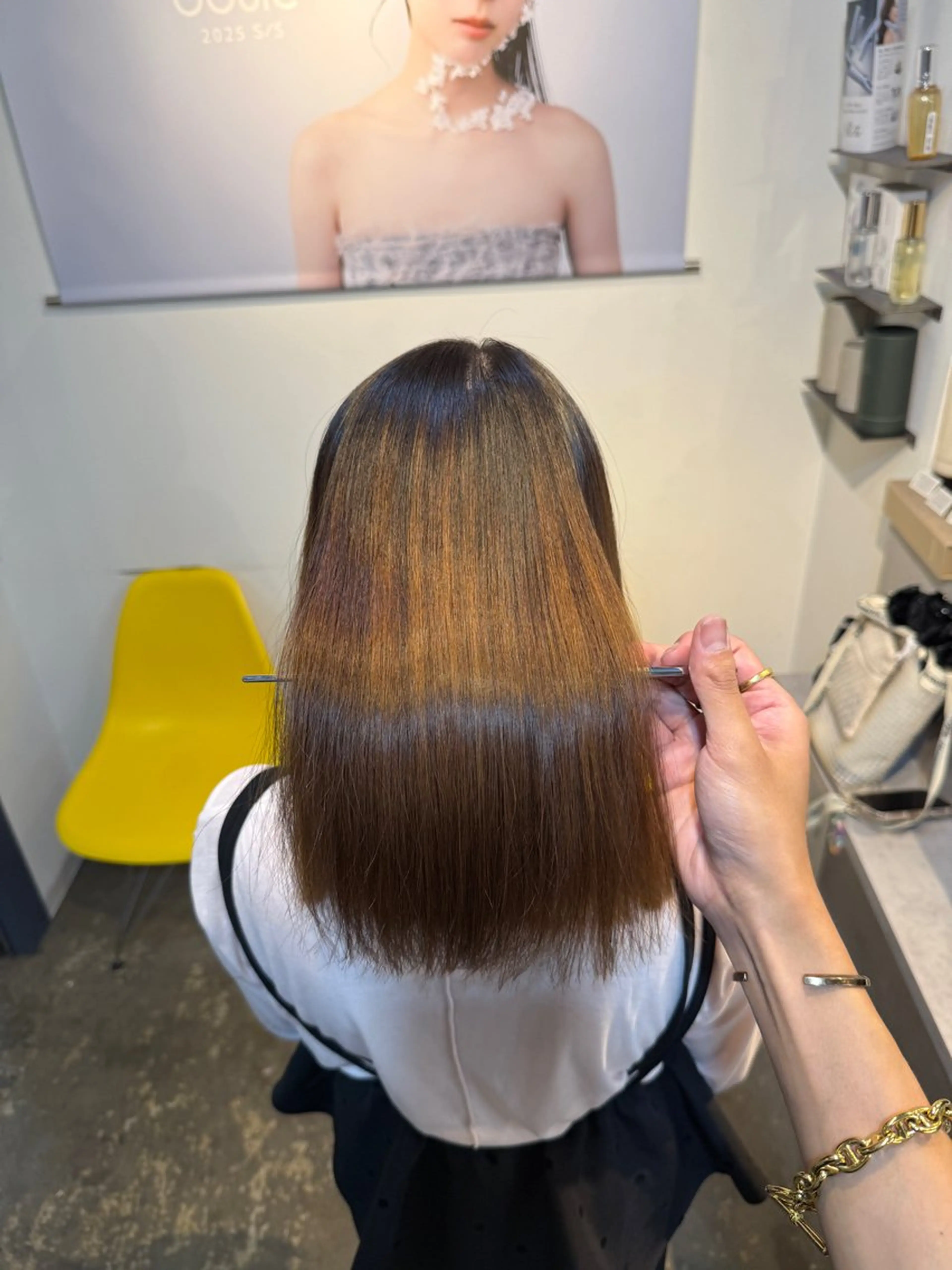 ミディアム カット ヘアカラー トリートメント 縮毛矯正/レイヤー カット⭐️SHOTAのヘアスタイル