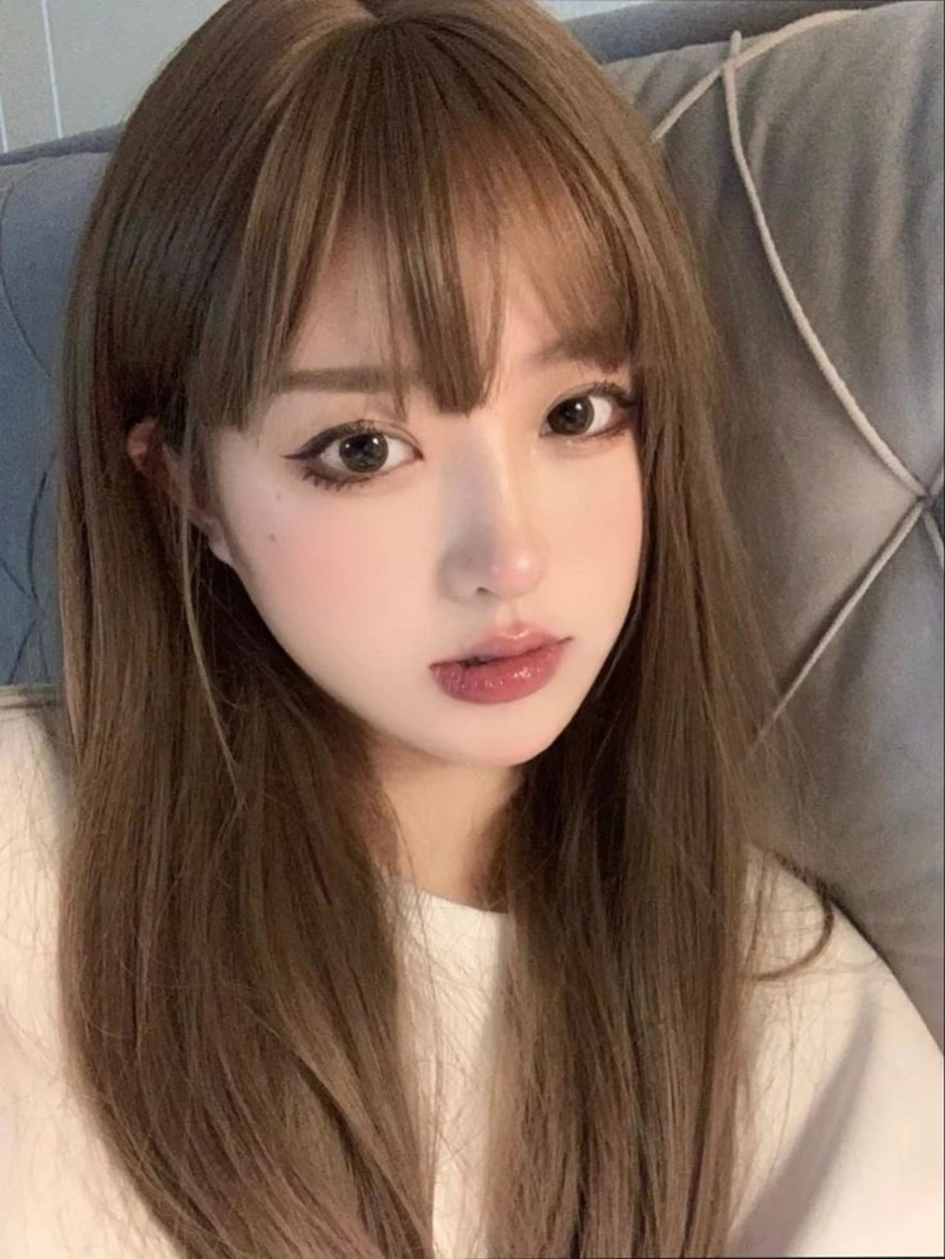 カラー ハイトーン/ベージュ デザイン/りくとのヘアスタイル