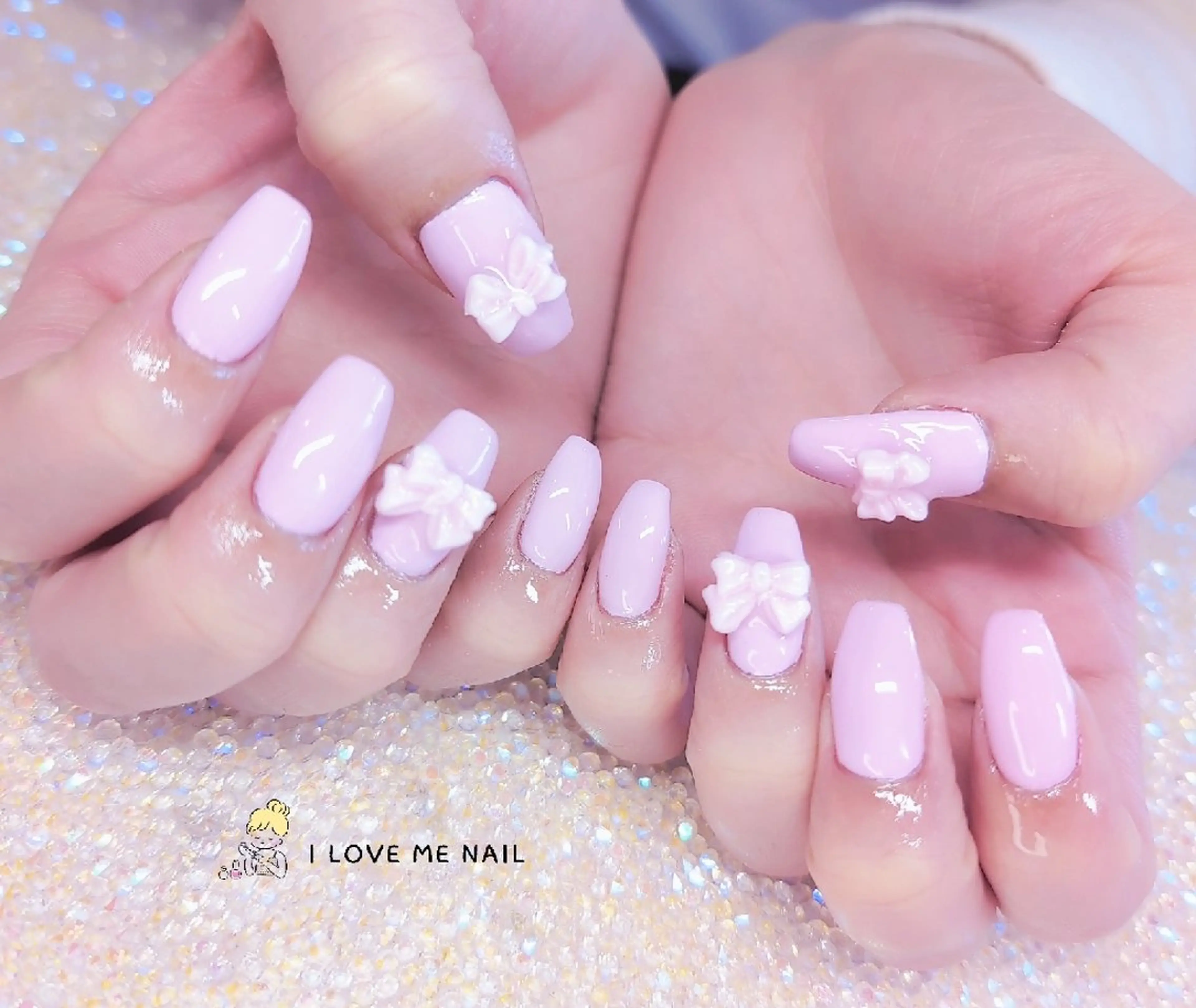 ネイル 長さ出し ハート 韓国ネイル マグネットネイル ニュアンスネイル I LOVE ME NAIL.｡.:*♡のネイルデザイン