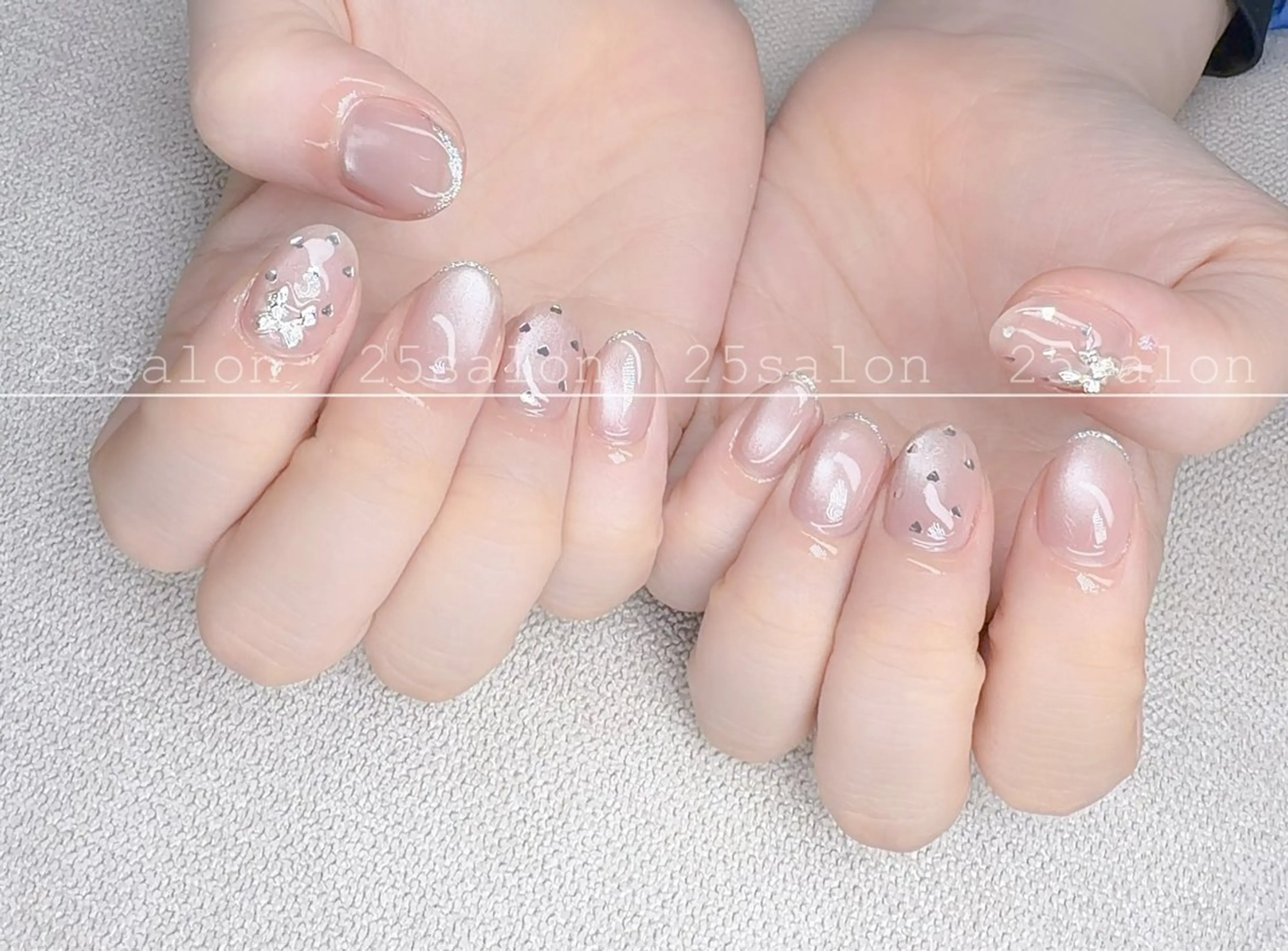 ネイル ジェルネイル 韓国ネイル ニュアンスネイル パラジェル ワンホンネイル 2 5のマツエク・マツパデザイン
