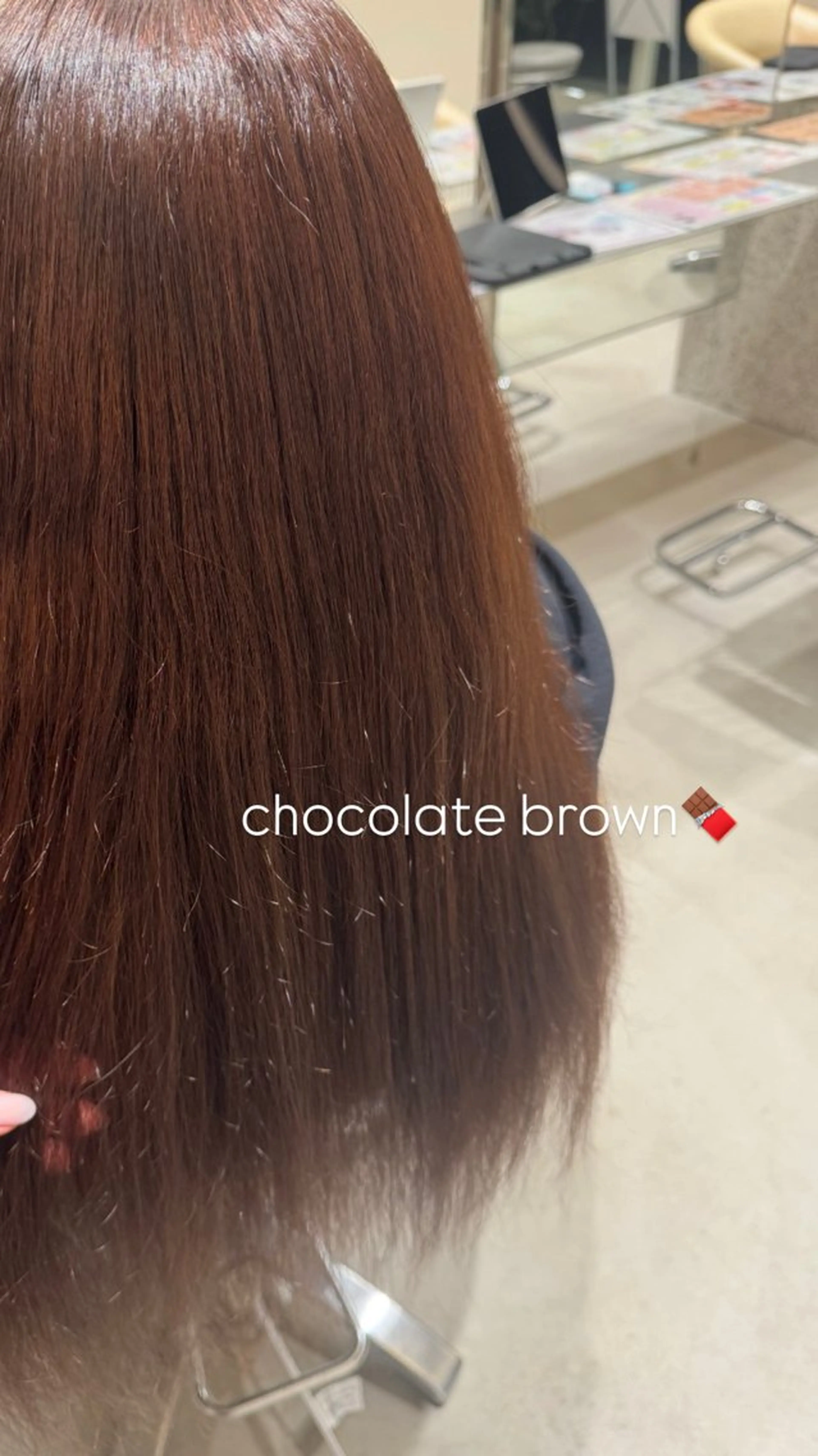 ロング チョコレートブラウン achieve 紗良のヘアスタイル