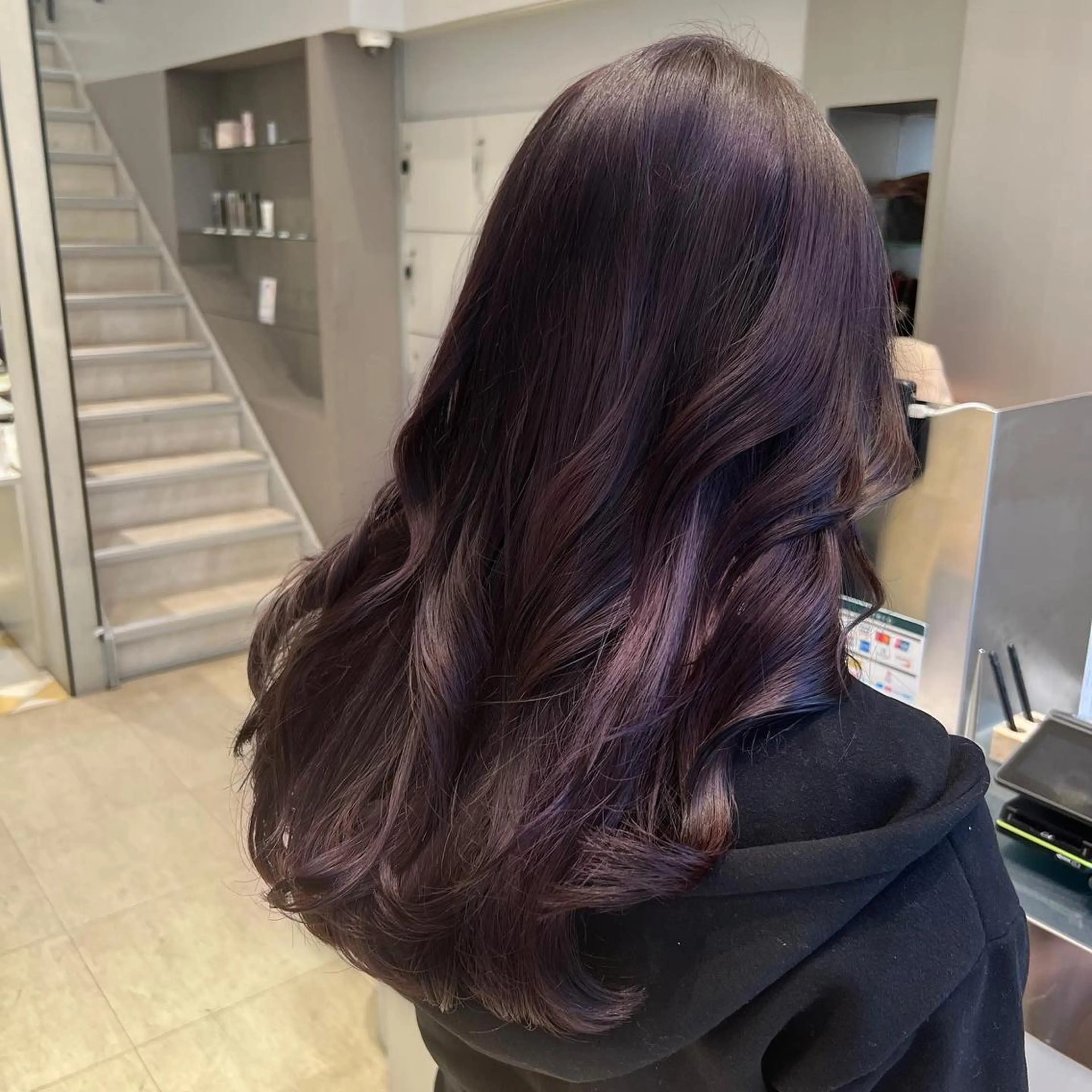 👑イチ推し👑ツヤ感‼️透明感‼️色持ち‼️全てを叶えるプレミアムカラー✨オリジナル トリートメント🌙＆質感カットの写真