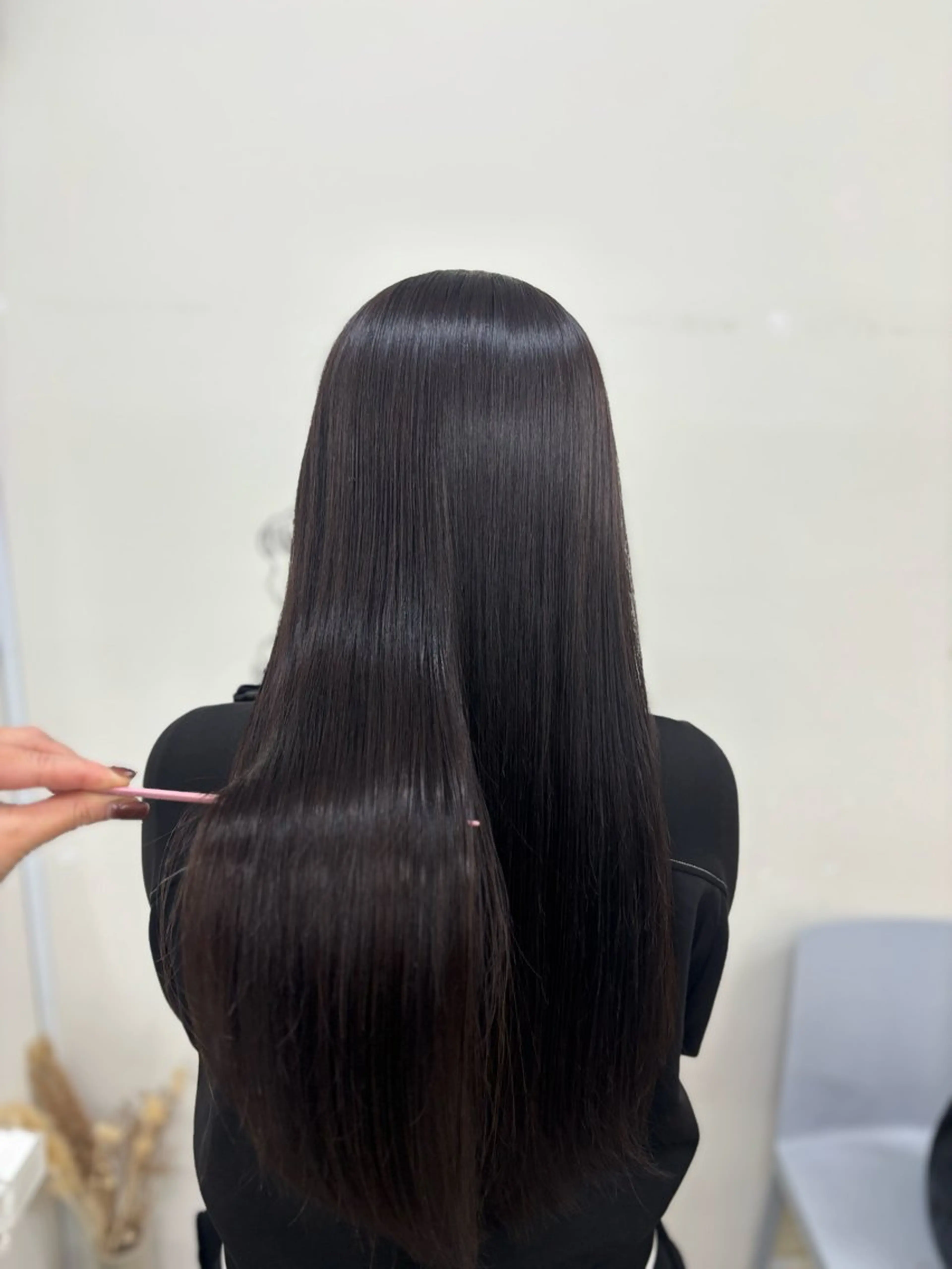 ロング カラー 縮毛矯正 トリートメント 似合わせ美髪ヘア✨ 天王寺．阿倍野🌈のヘアスタイル