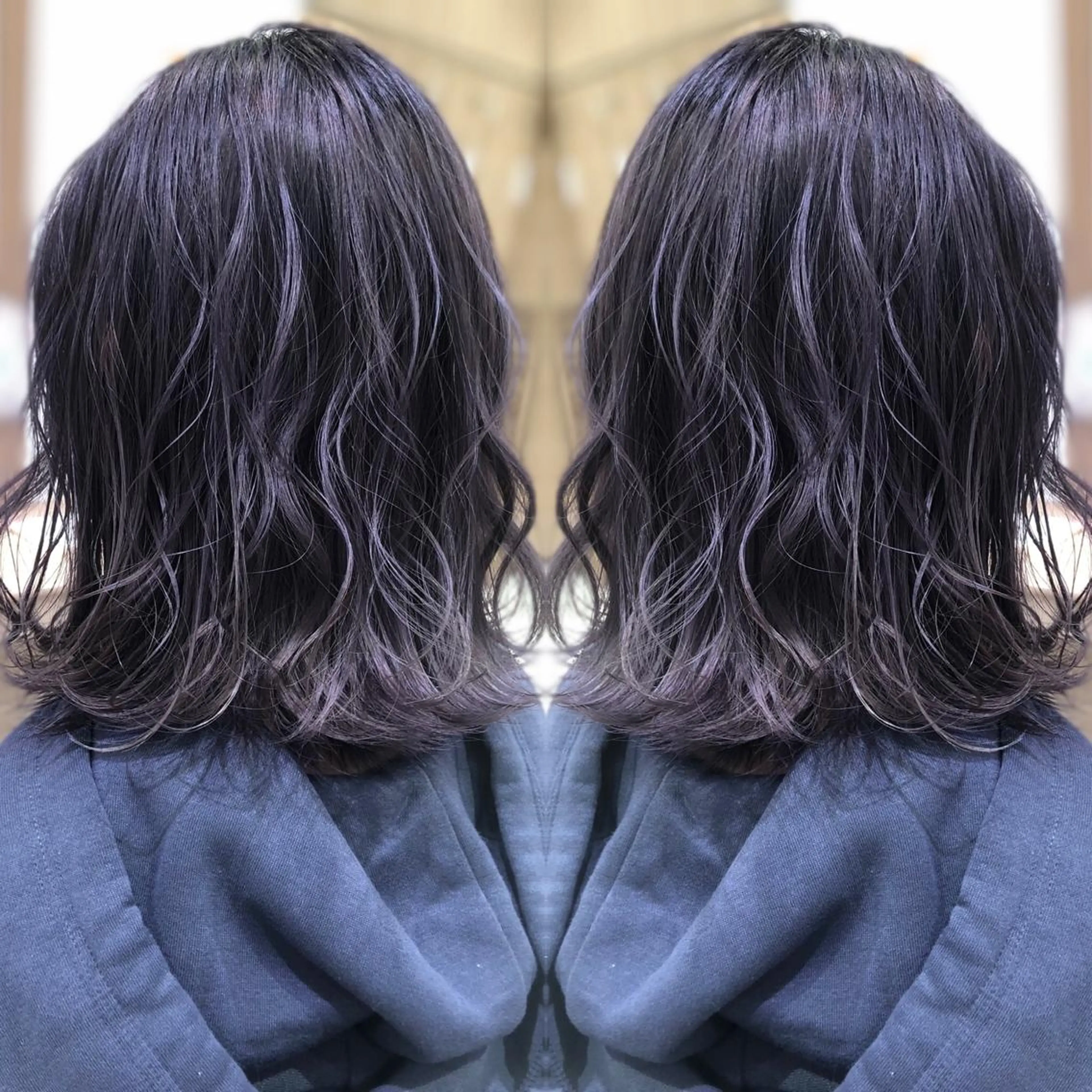 ミディアム カラー 韓国レイヤー×透明感 カラー/山崎一輝のヘアスタイル