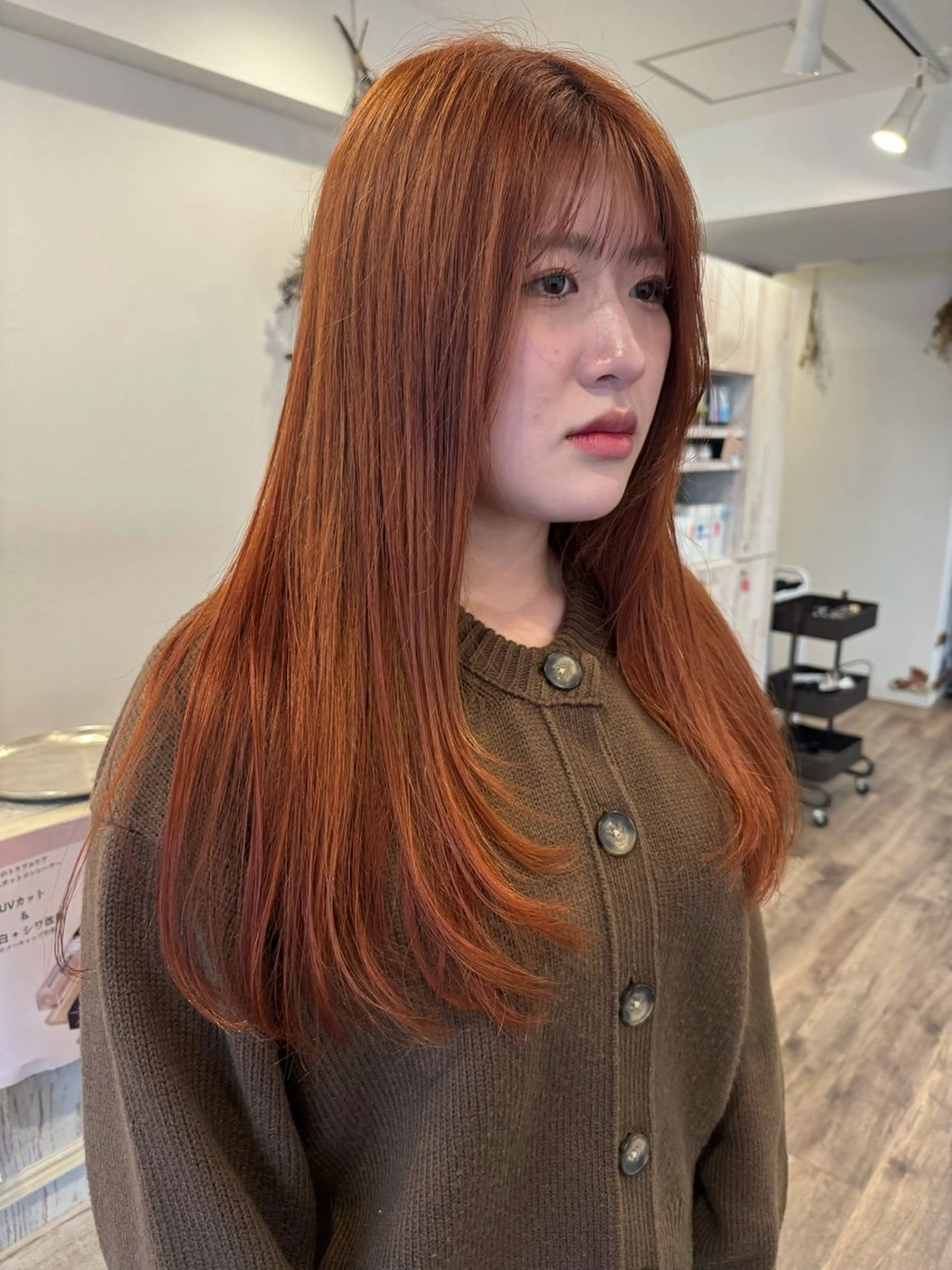 ロング カラー オレンジ ヘアカラー m ā l o.🌷 サカモトマイコのヘアスタイル