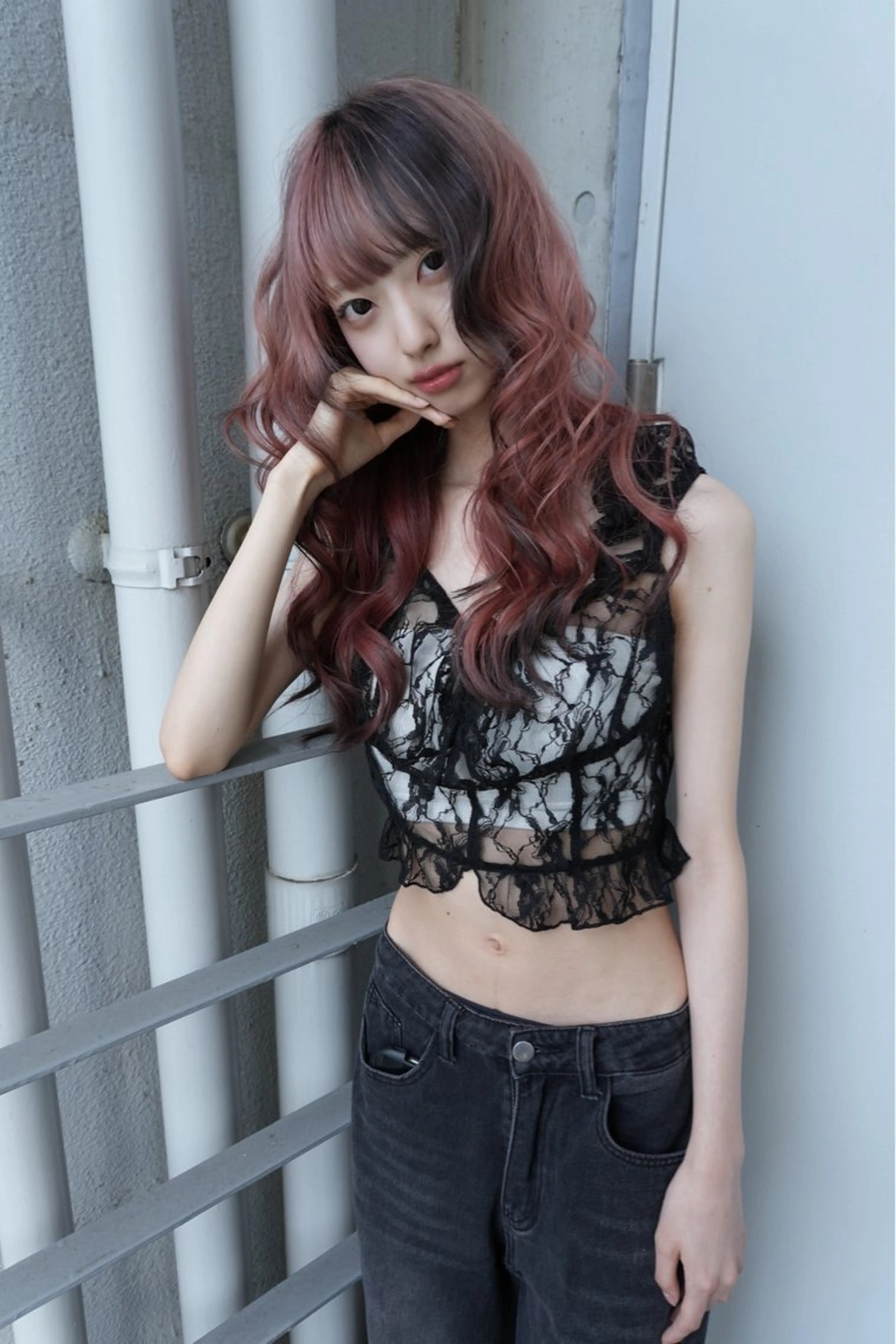 ロング ヘアカラー トリートメント レイカ /ハイトーンのヘアスタイル