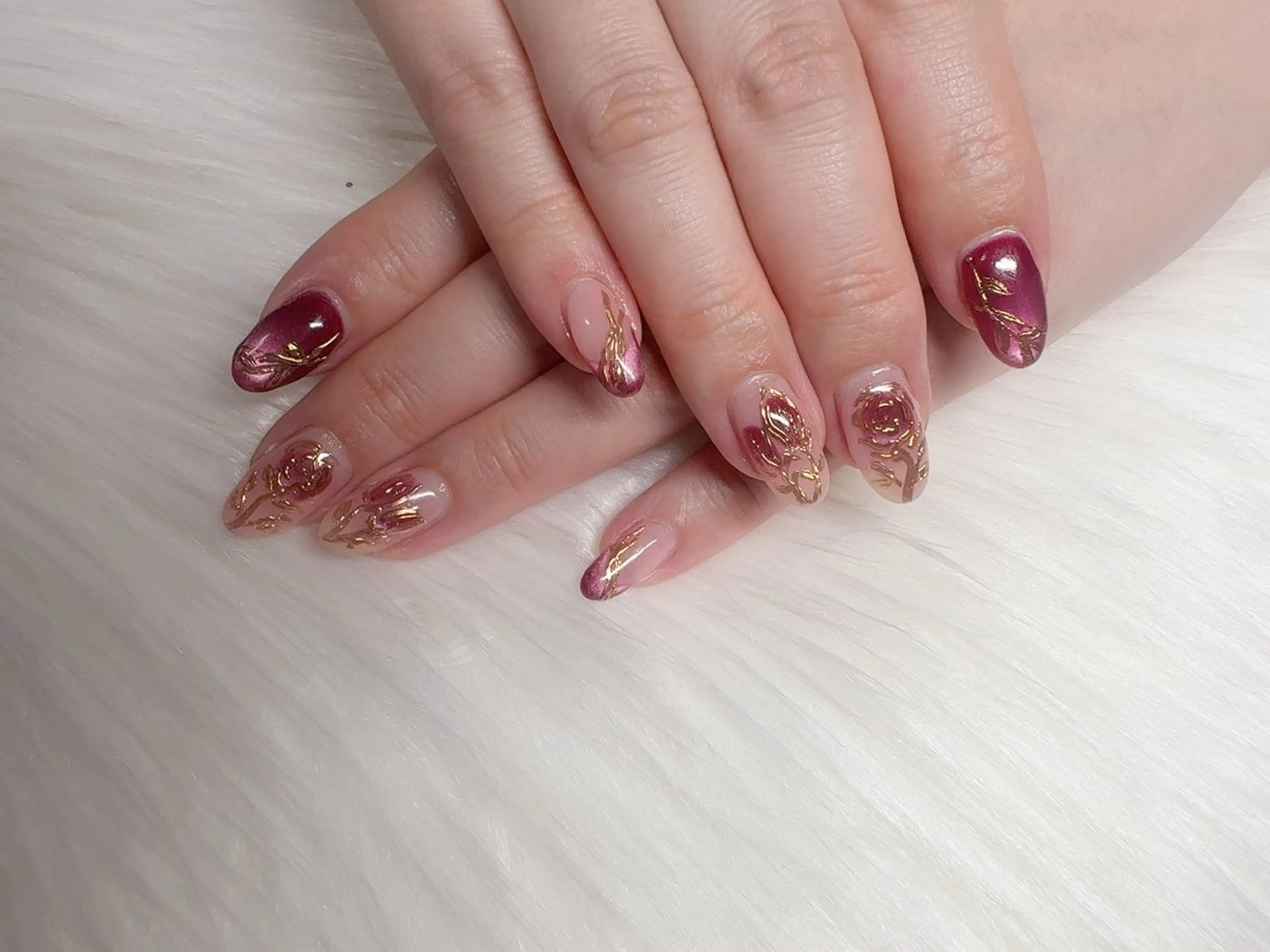 ネイル ハッピーネイル 蘭のネイルデザイン