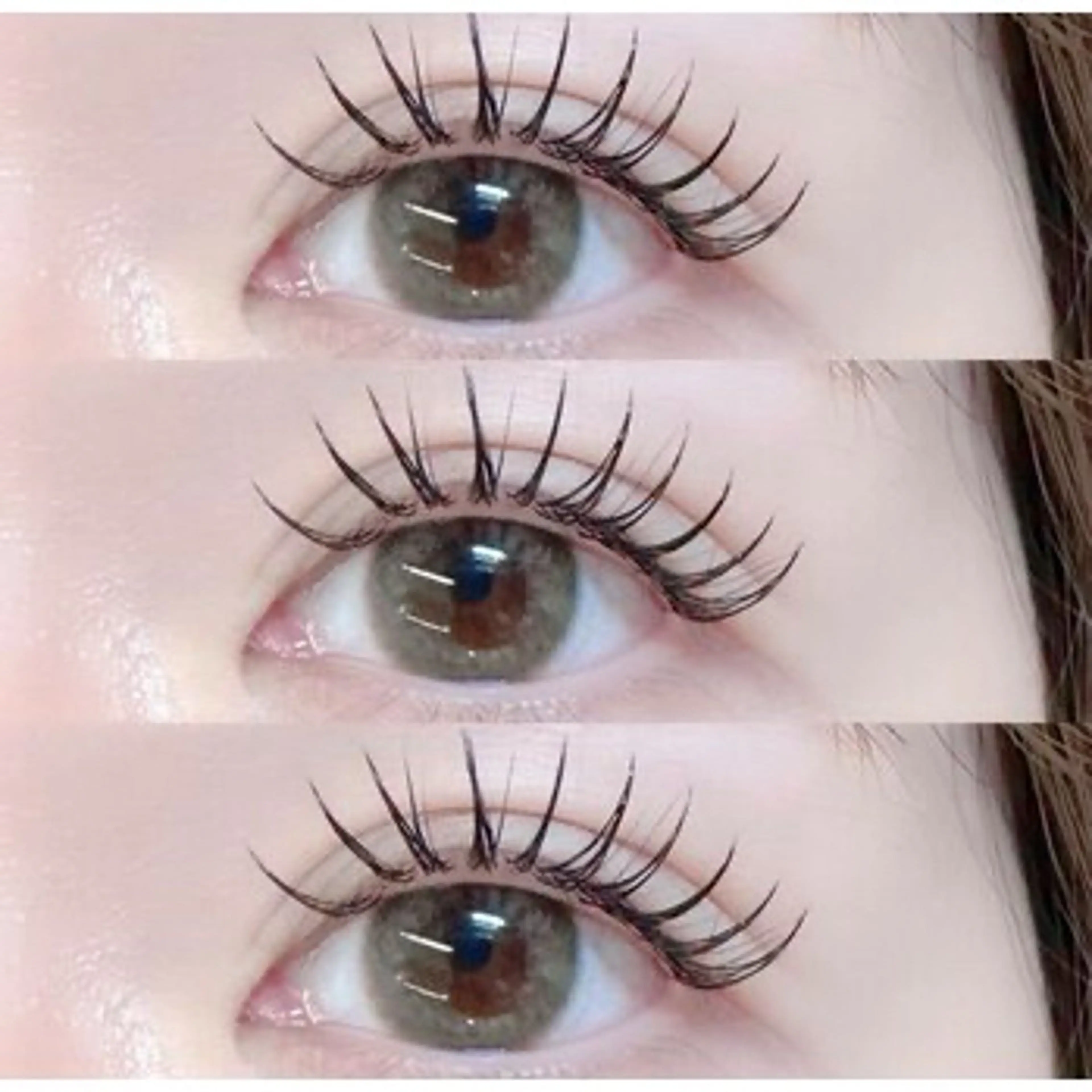 マツパ風エクステ/アップワードラッシュ orアジャストリフトテクニック フラット140本の写真