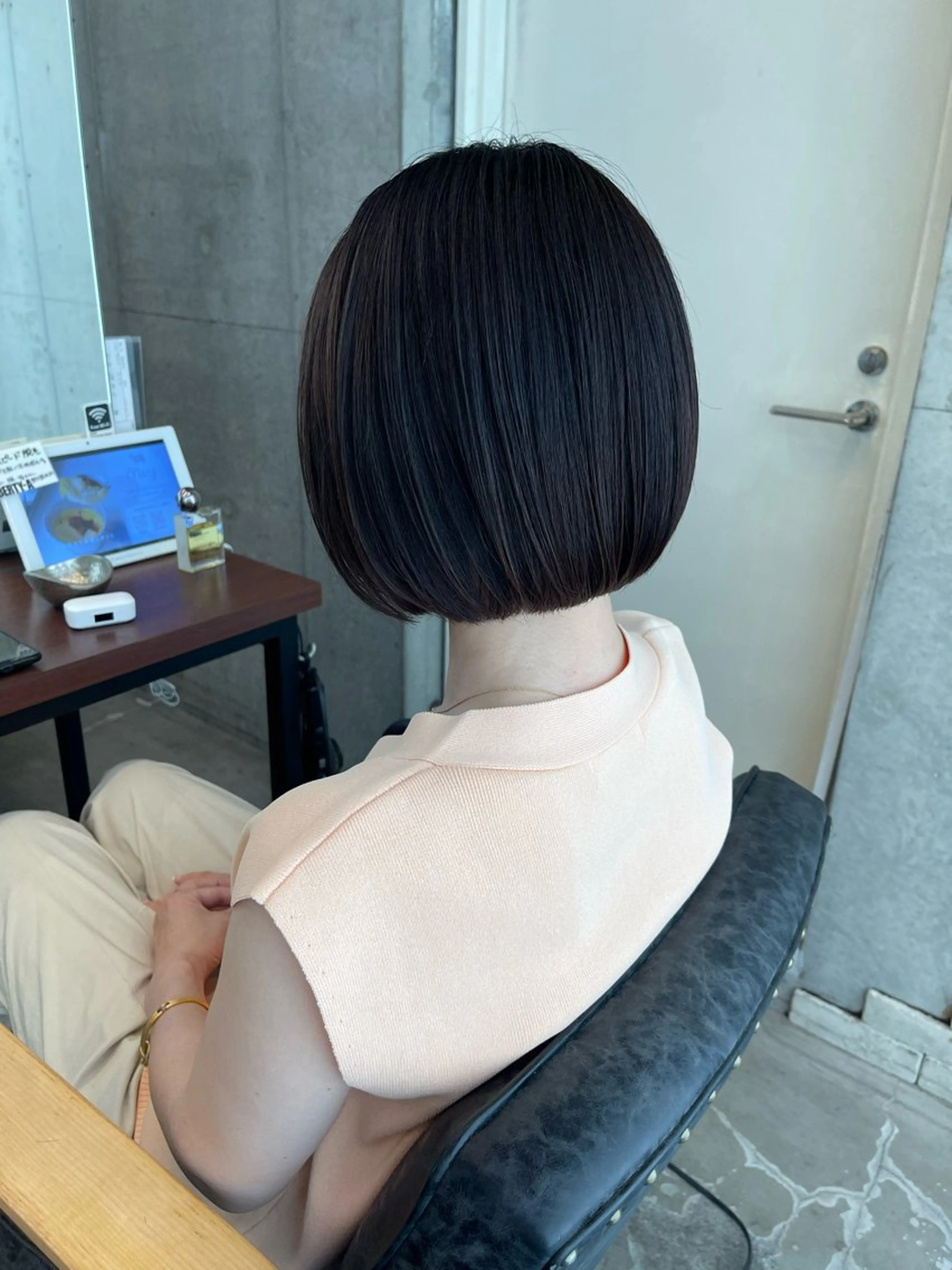 ミディアム 平栗 篤のヘアスタイル