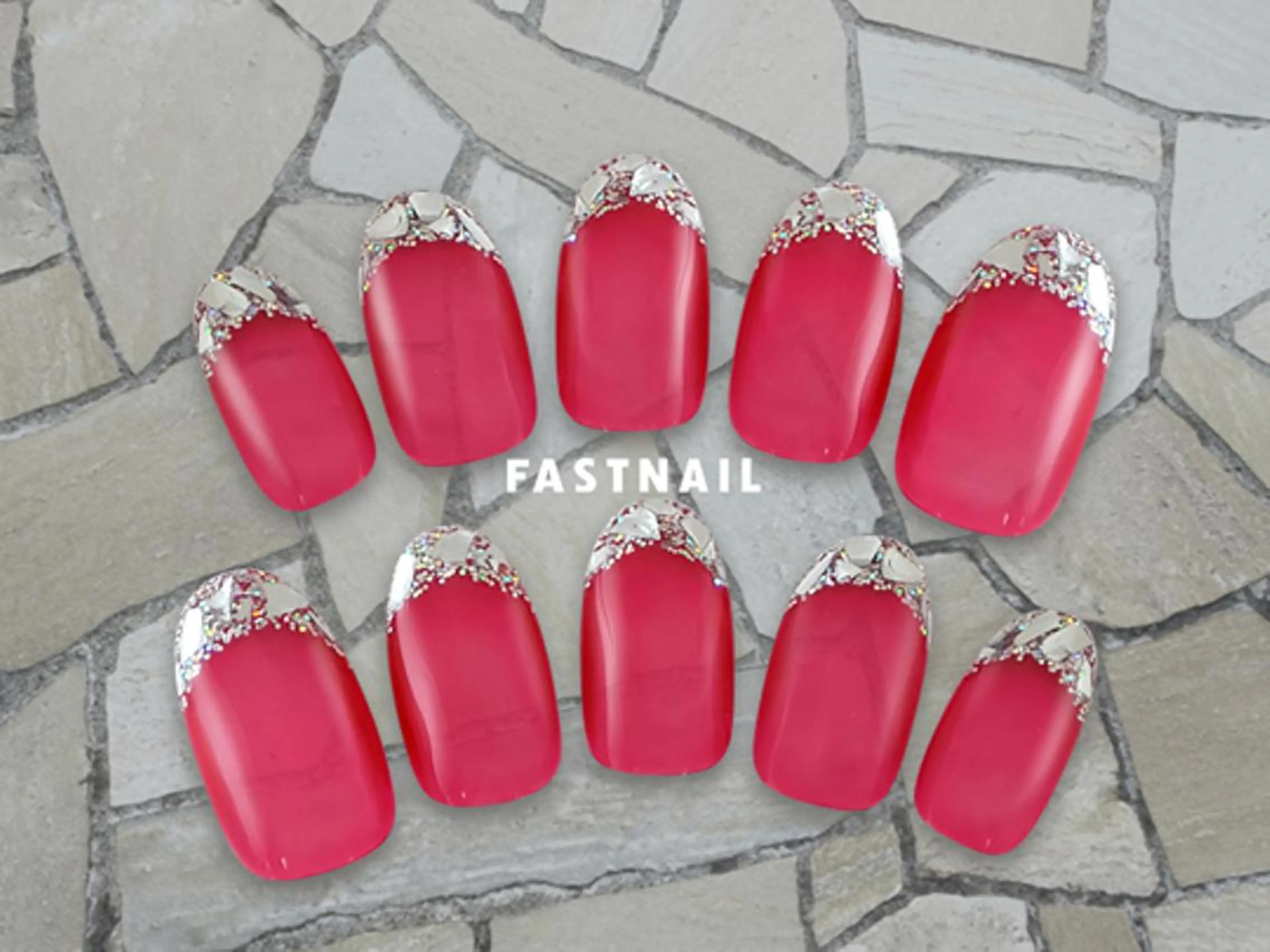 ネイル フレンチネイル ガラスフレンチ ファストネイル 武蔵小杉東急スクエアのネイルデザイン