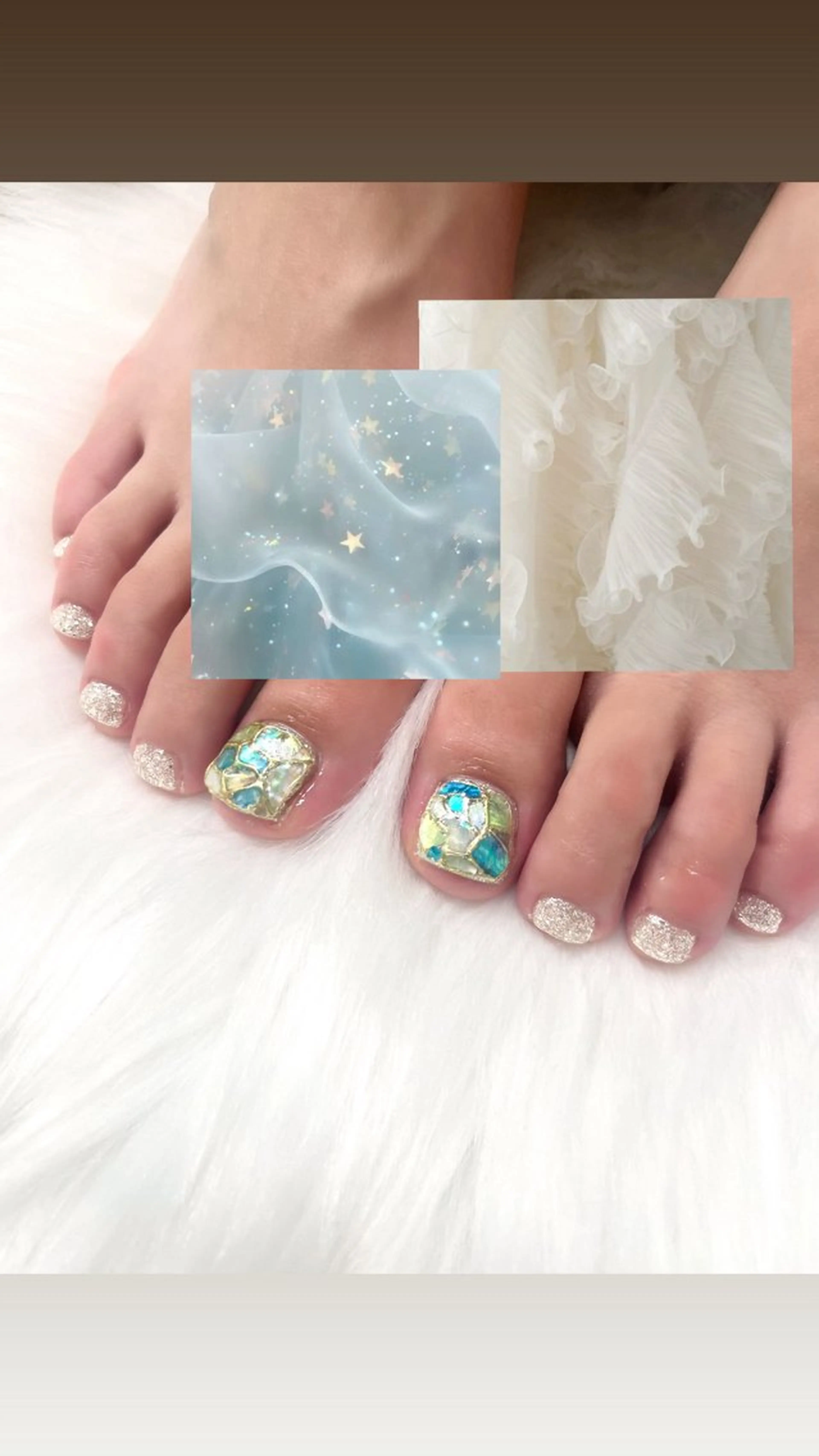 【オフあり】🈶 フット🦶🏻💕 ワンポイントアートコース / 池袋/ パラジェル 変更可能🎀指名料込 ¥6130の写真