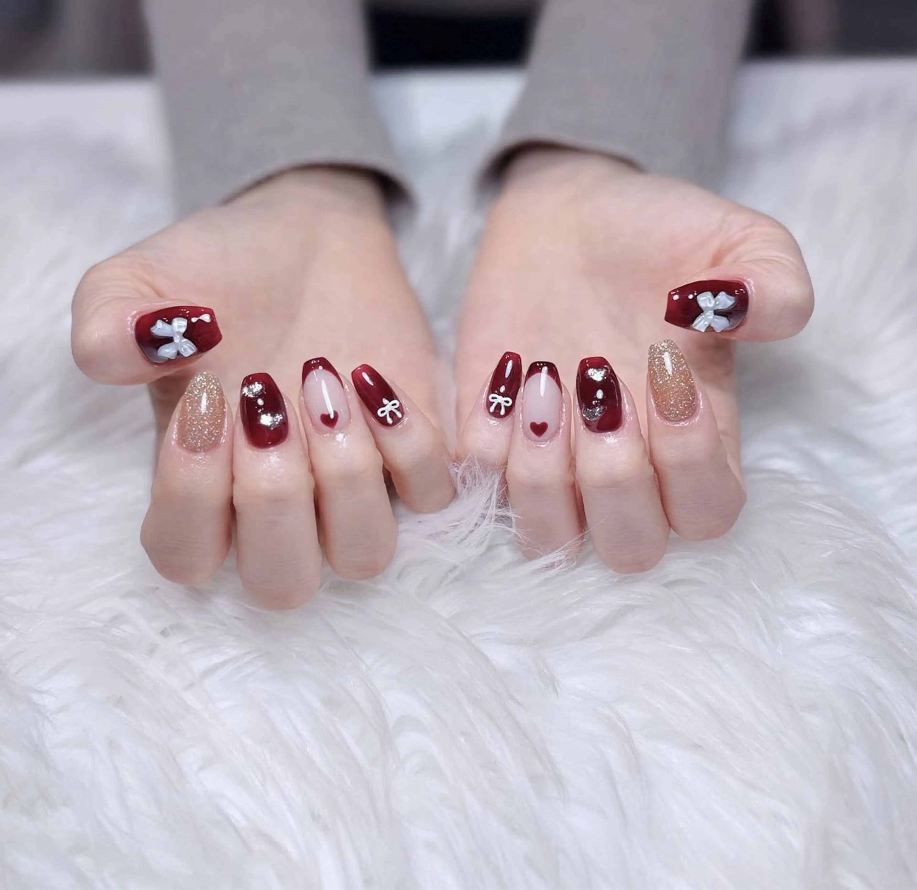 ハンドネイルつけ放題の写真