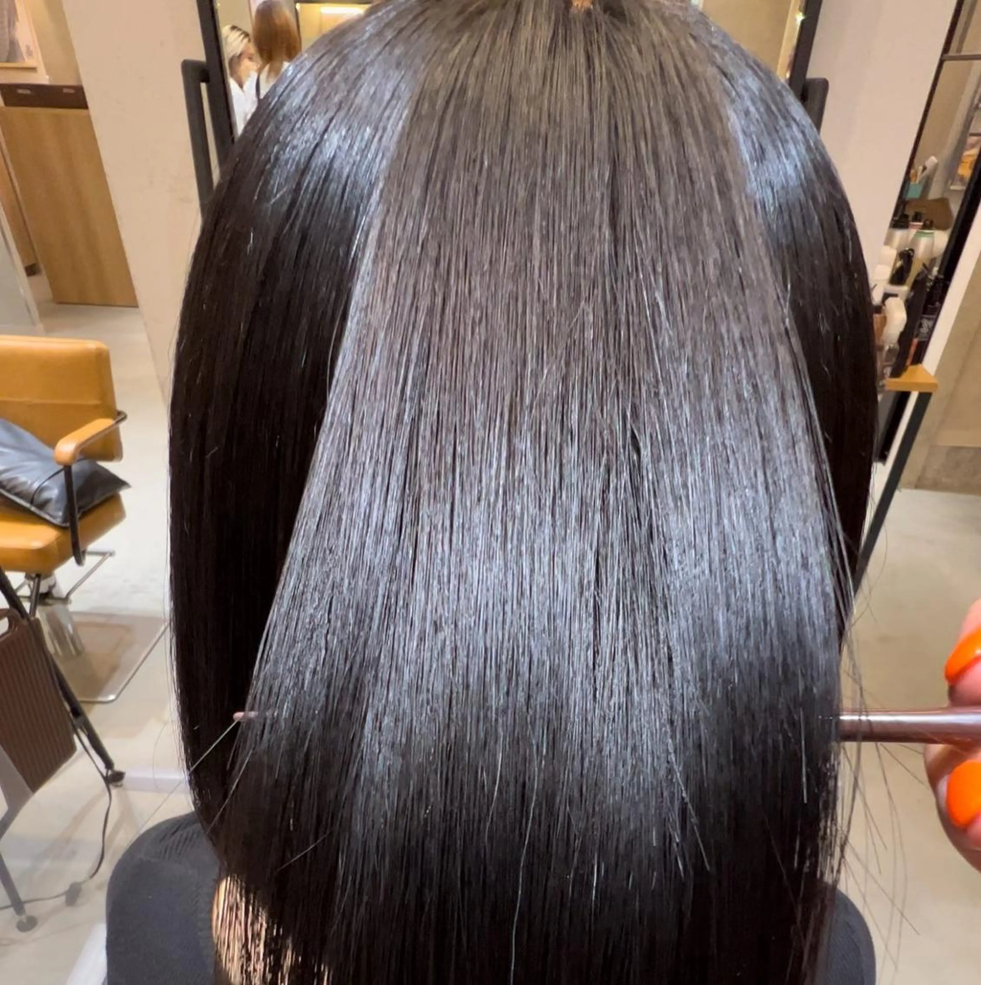 【U24】前髪・顔まわり縮毛矯正+全体カット+トリートメント˚✧₊⁎の写真