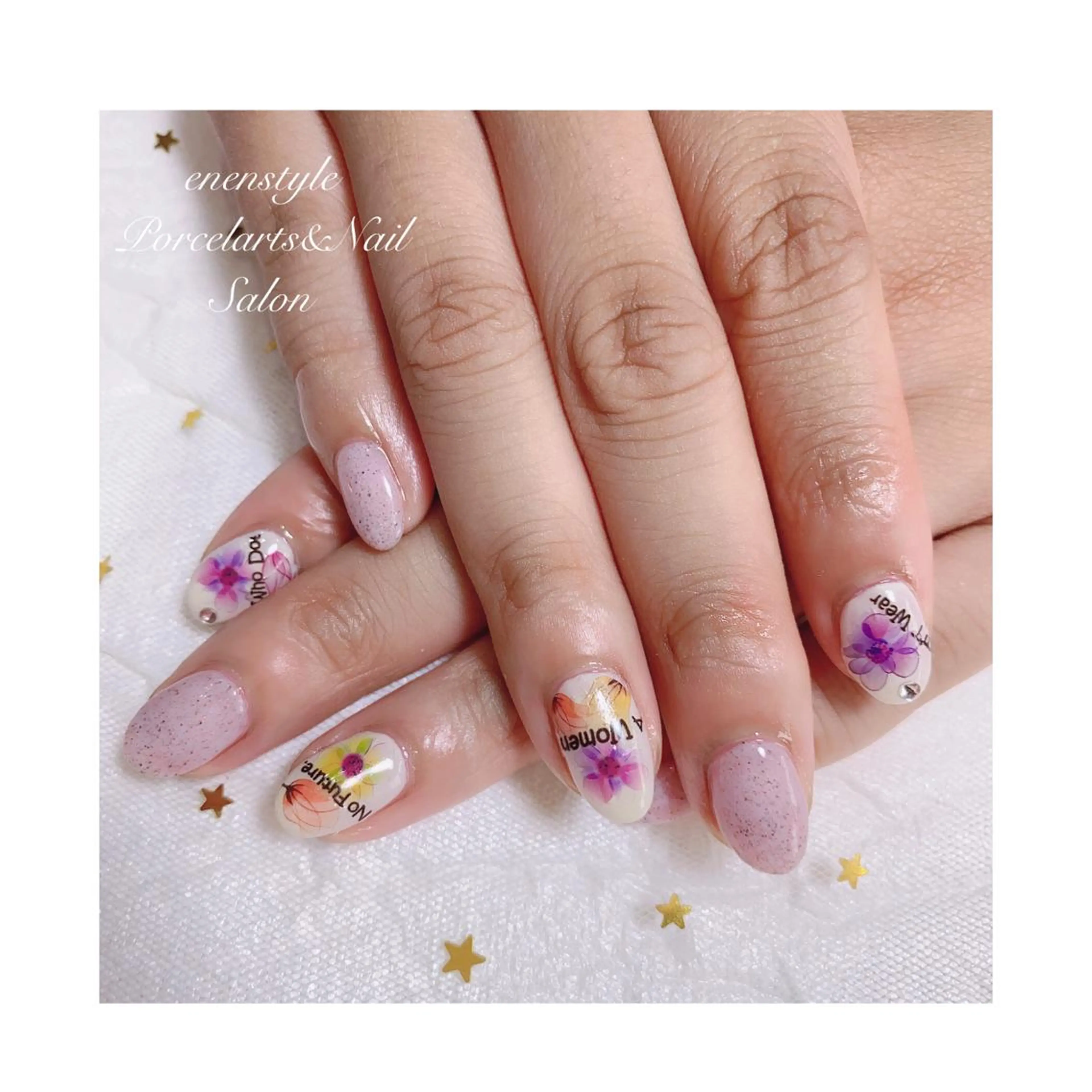 ミディアム ネイル 👑enen style👑のネイルデザイン