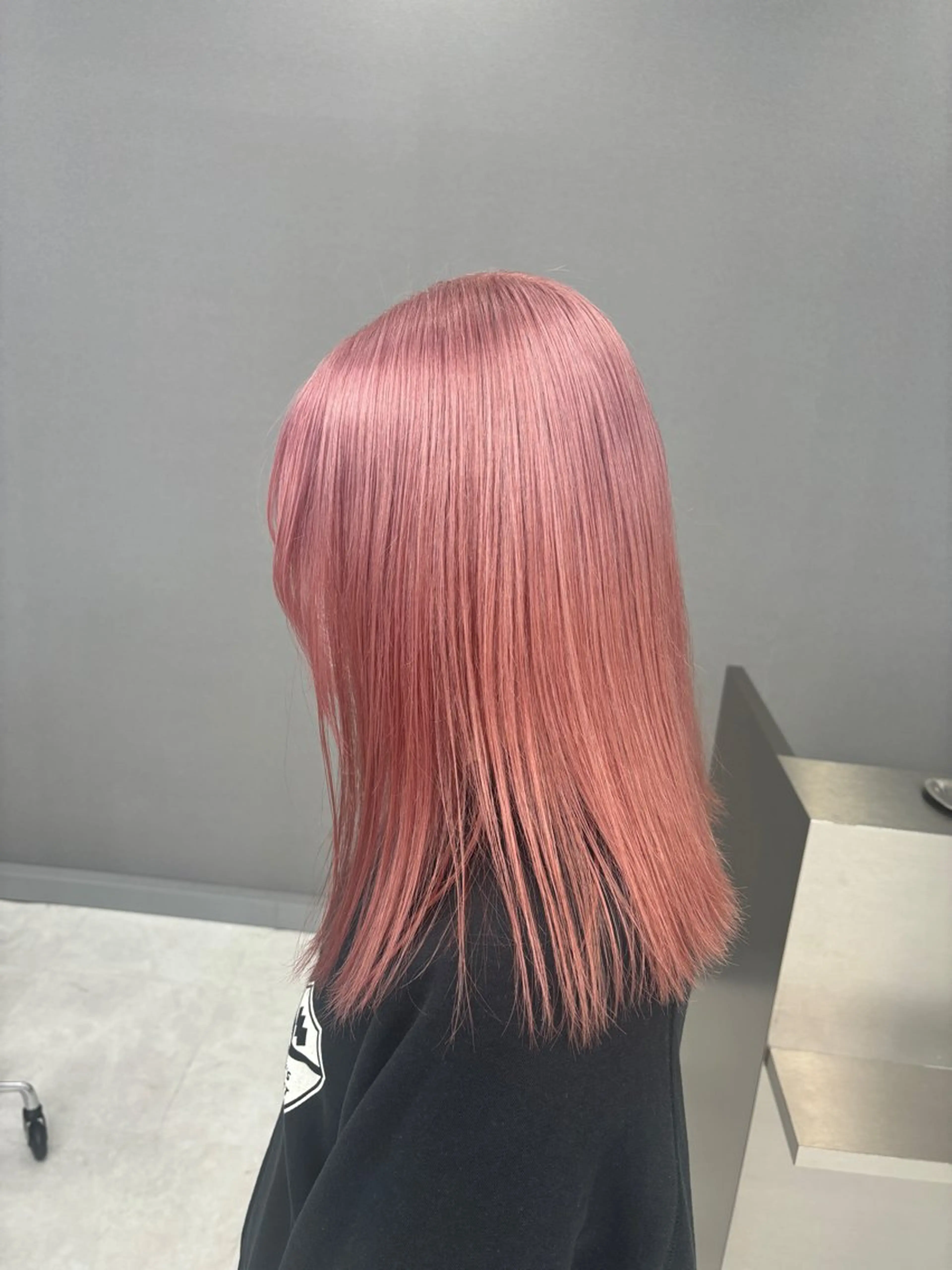 セミロング カラー ヘアカラー トリートメント ヘアセット ハッシュカット/ ミルクティー/ みうのヘアスタイル