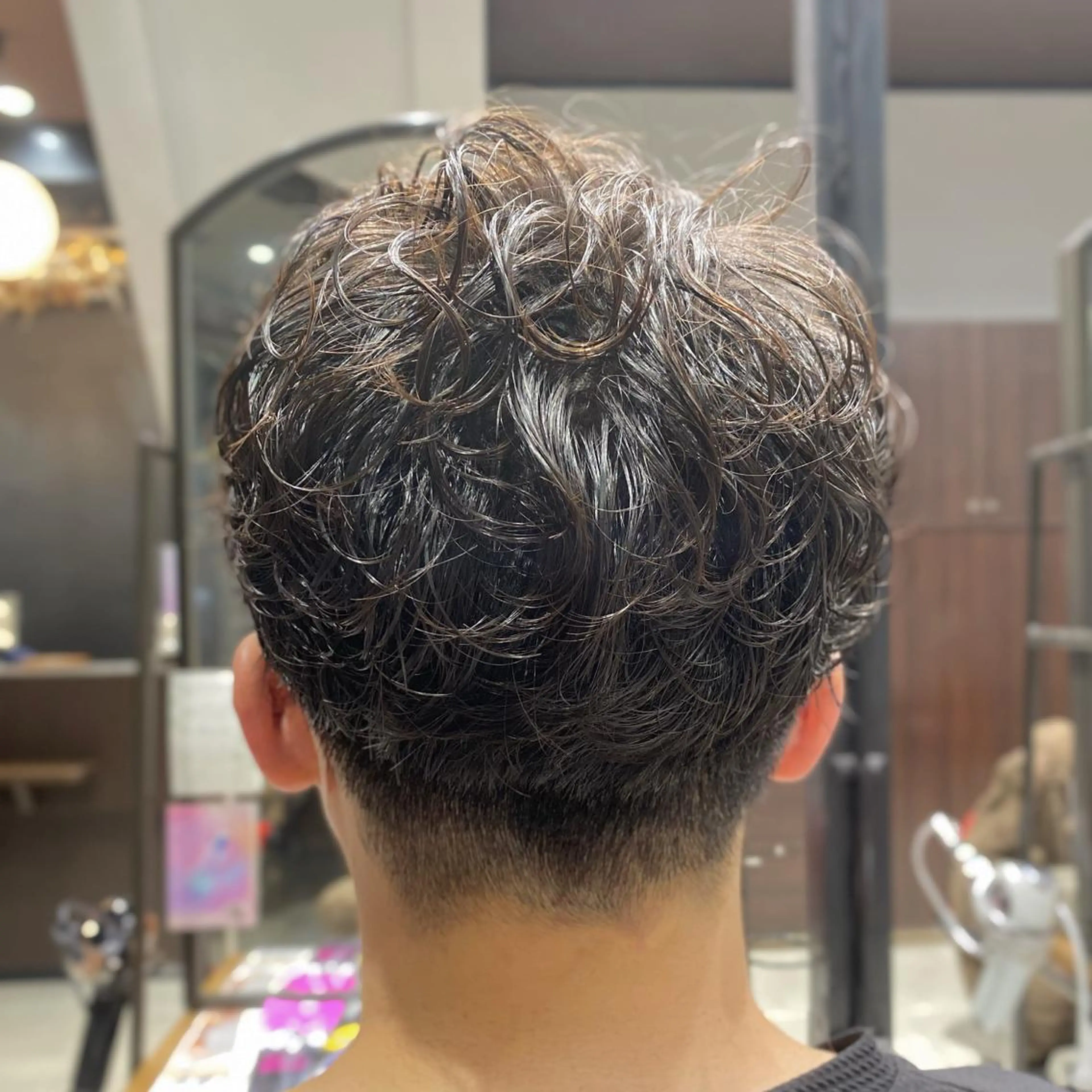 パーマ メンズ わたなべ りょうのヘアスタイル