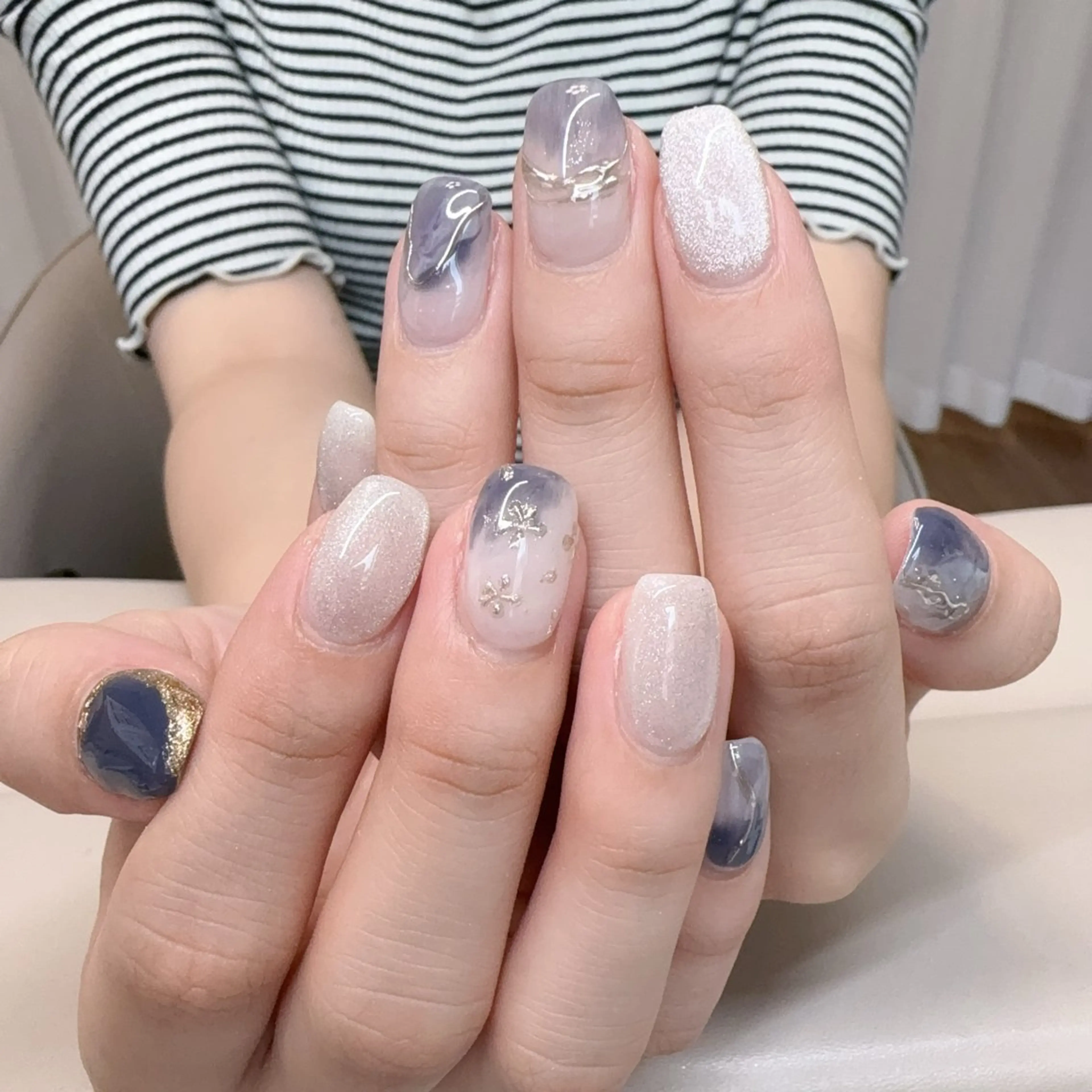 ネイル アニマル柄 べっ甲ネイル ブラウン ジェルネイル ハロウィン Rika  nail cocoのネイルデザイン