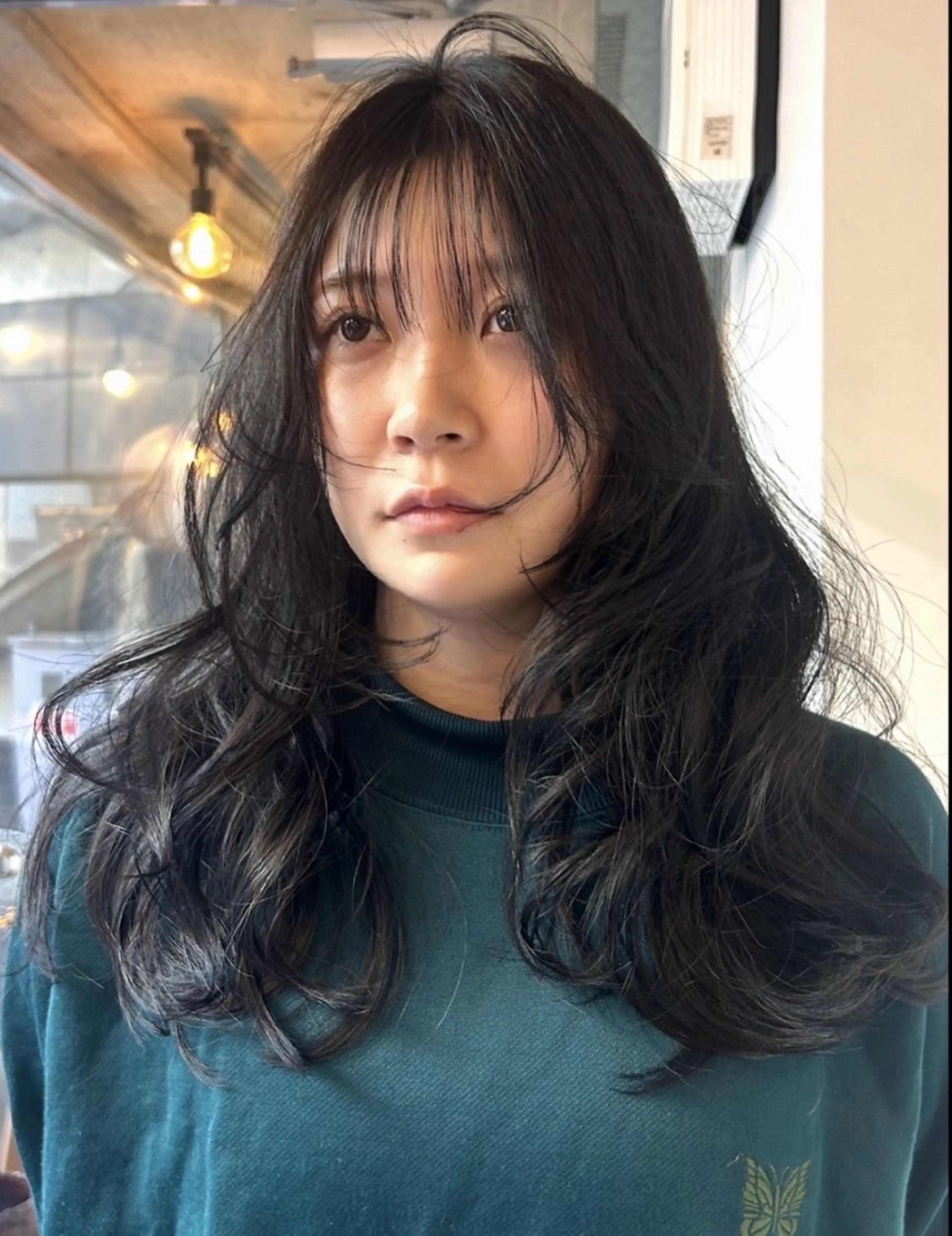 ロング カラー 透明感カラー ヘアカラー トリートメント momo kgのヘアスタイル