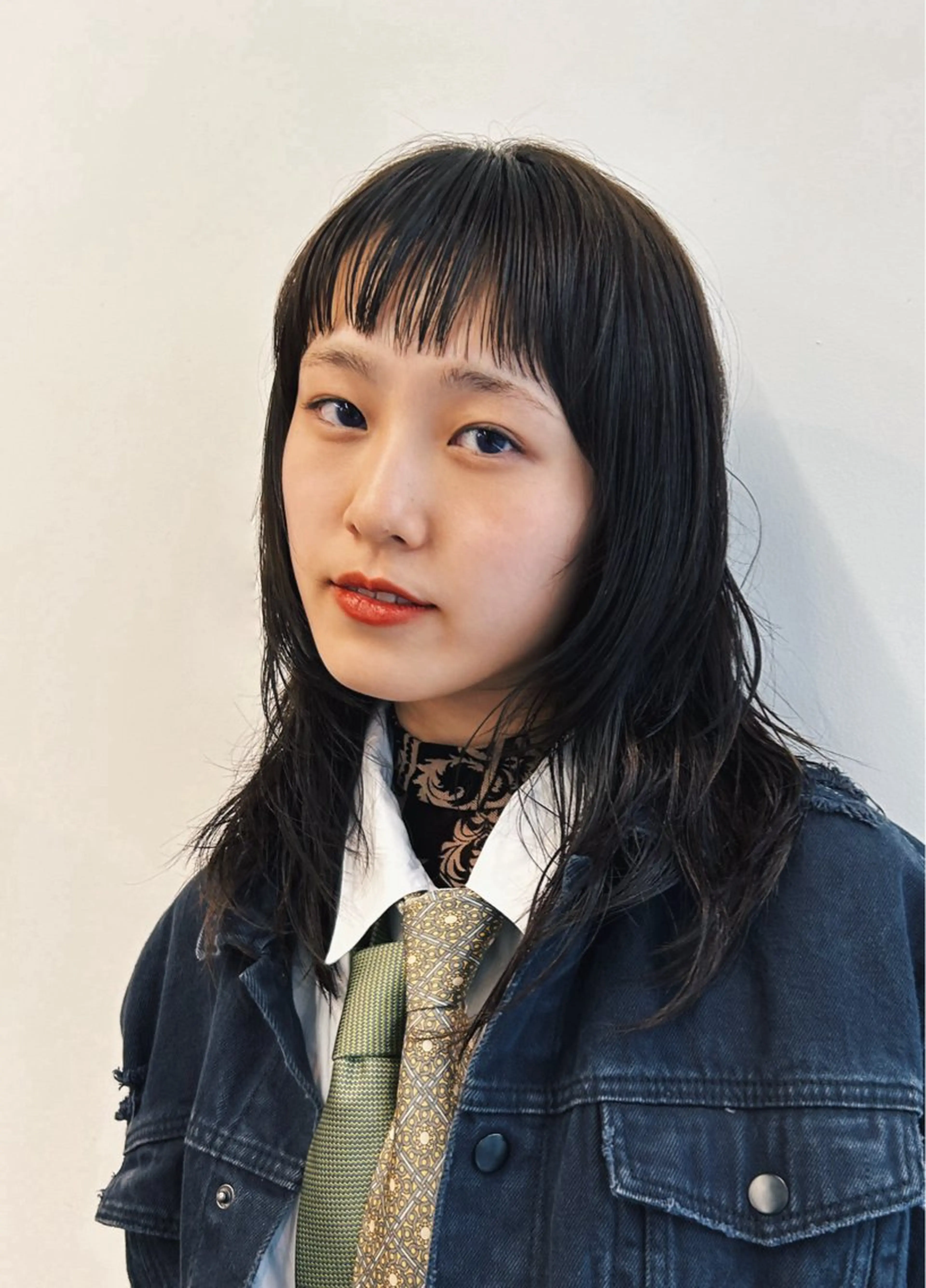 セミロング カラー 髪質改善/縮毛矯正/ 透明感カラーYUMAのヘアスタイル