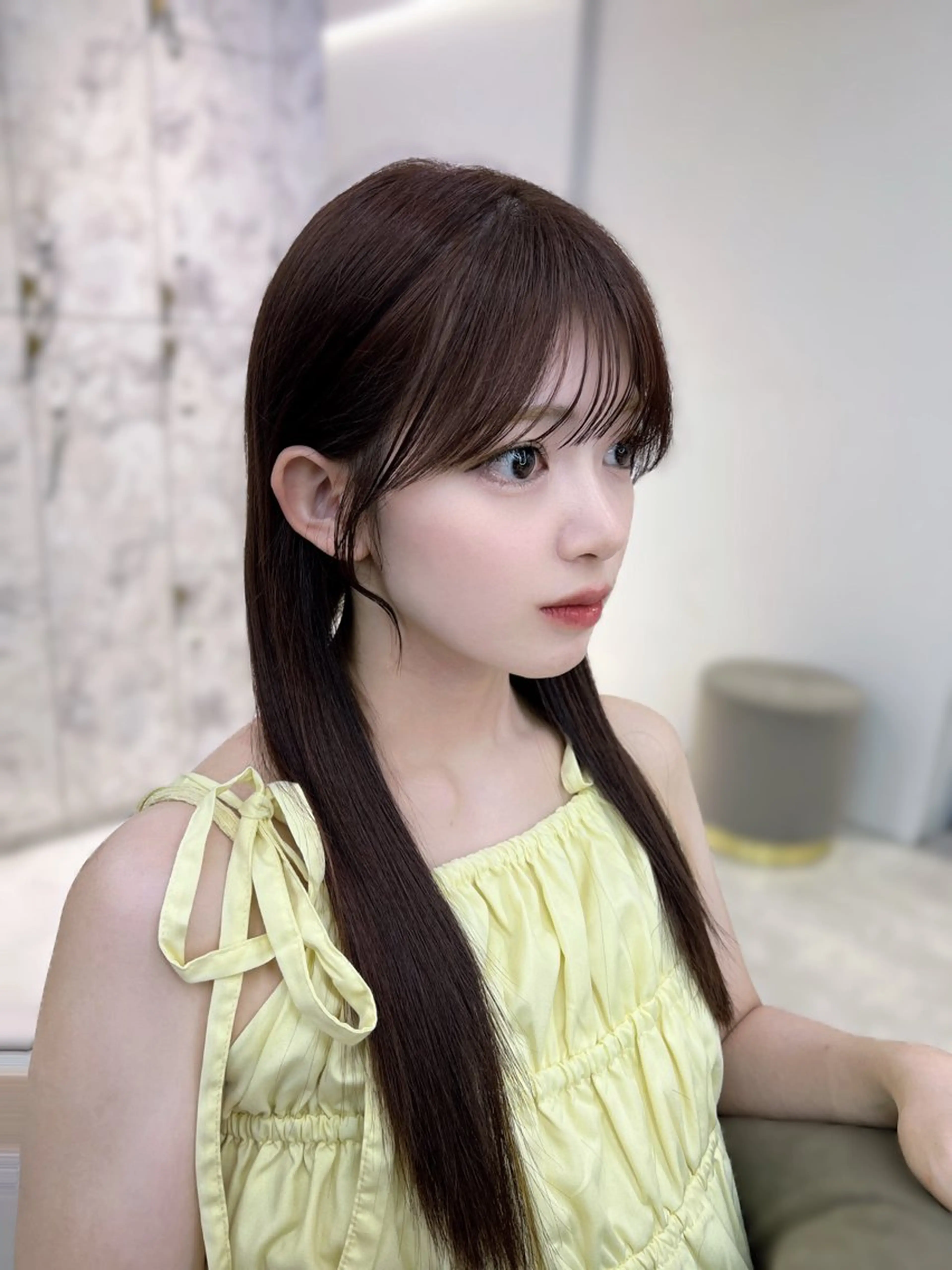 ロング カラー 顔周りカット 韓国風ヘア レイヤーカット トリートメント 🏅韓国ヘア/新宿/ レイヤー/KSukeのヘアスタイル