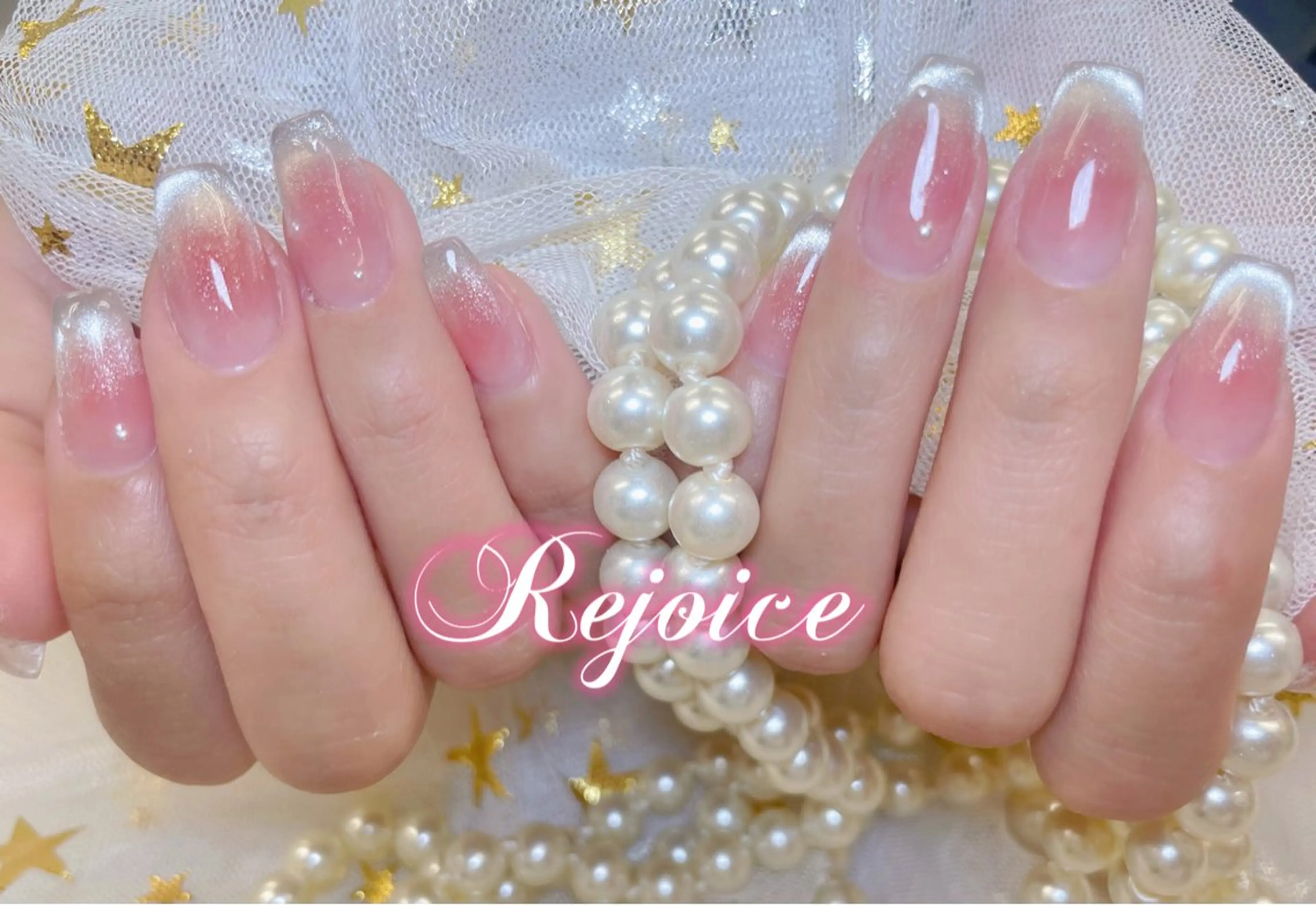 ネイル チークネイル 春ネイル ハンドネイル ネイルサロン リジョイス 渋谷店のネイルデザイン