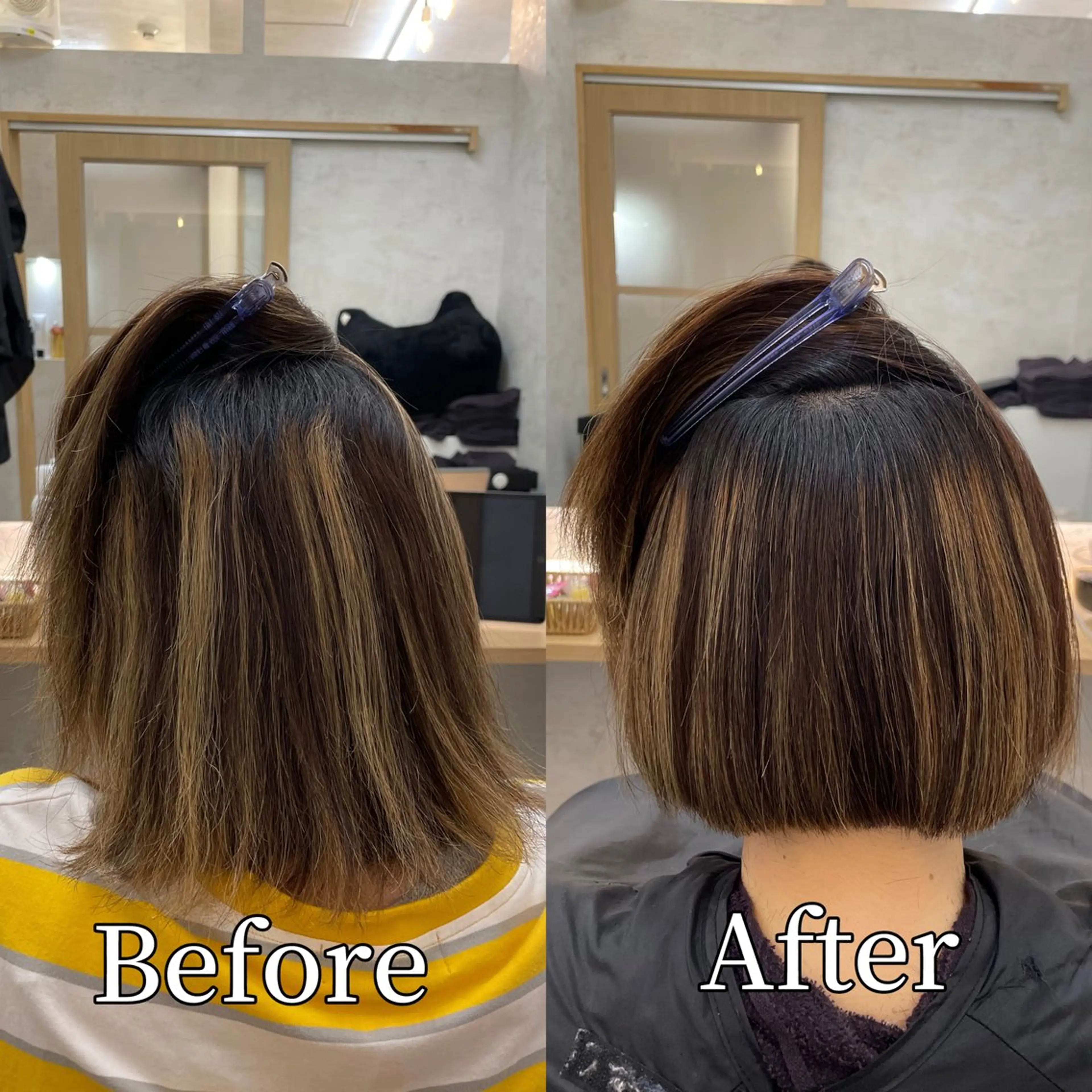 ショート パーマ カット 縮毛矯正 トリートメント 高橋 芽衣のヘアスタイル