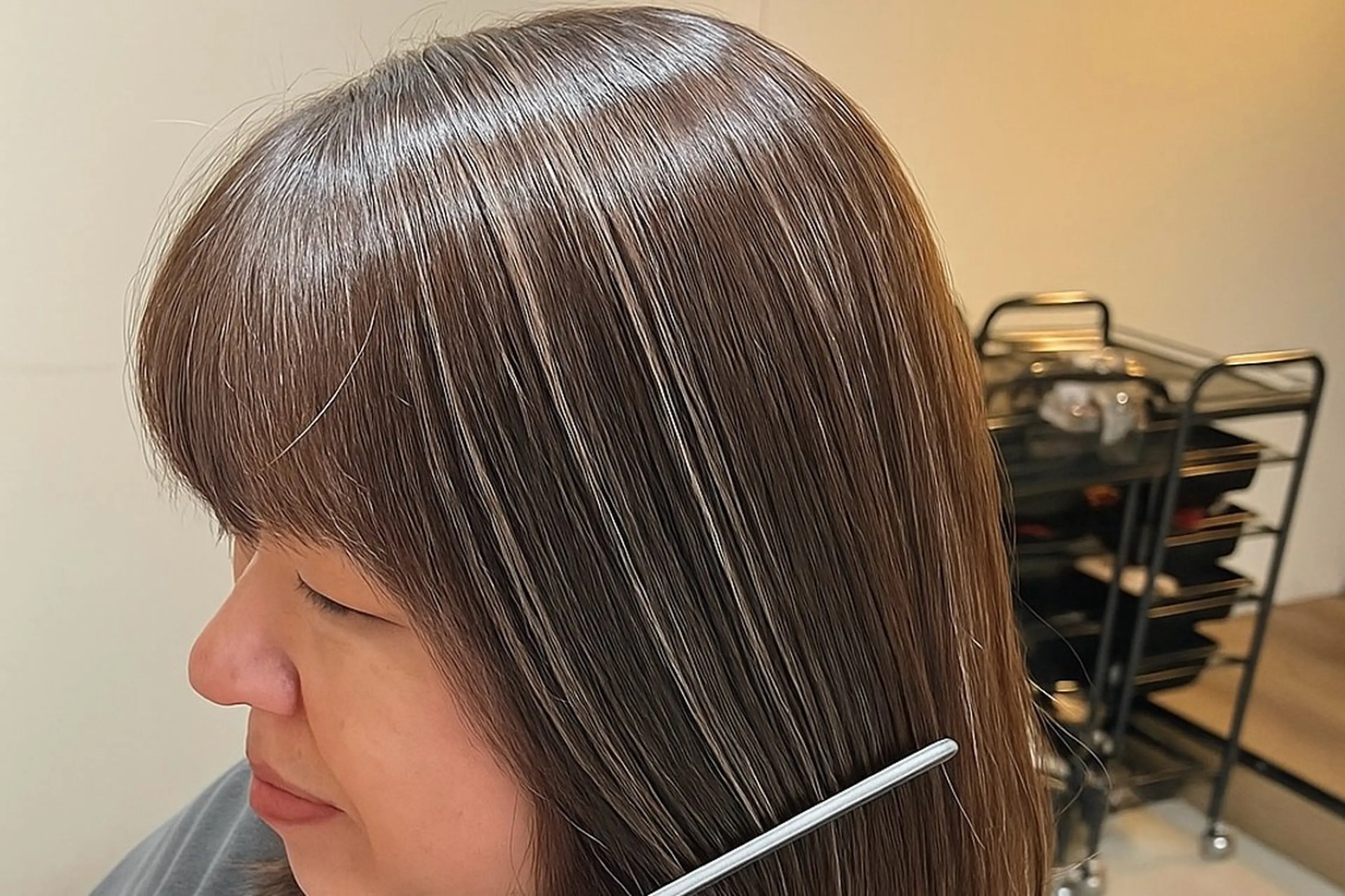 セミロング カラー カット ヘアカラー トリートメント ⭐︎白髪のお悩み 解決します⭕️のヘアスタイル