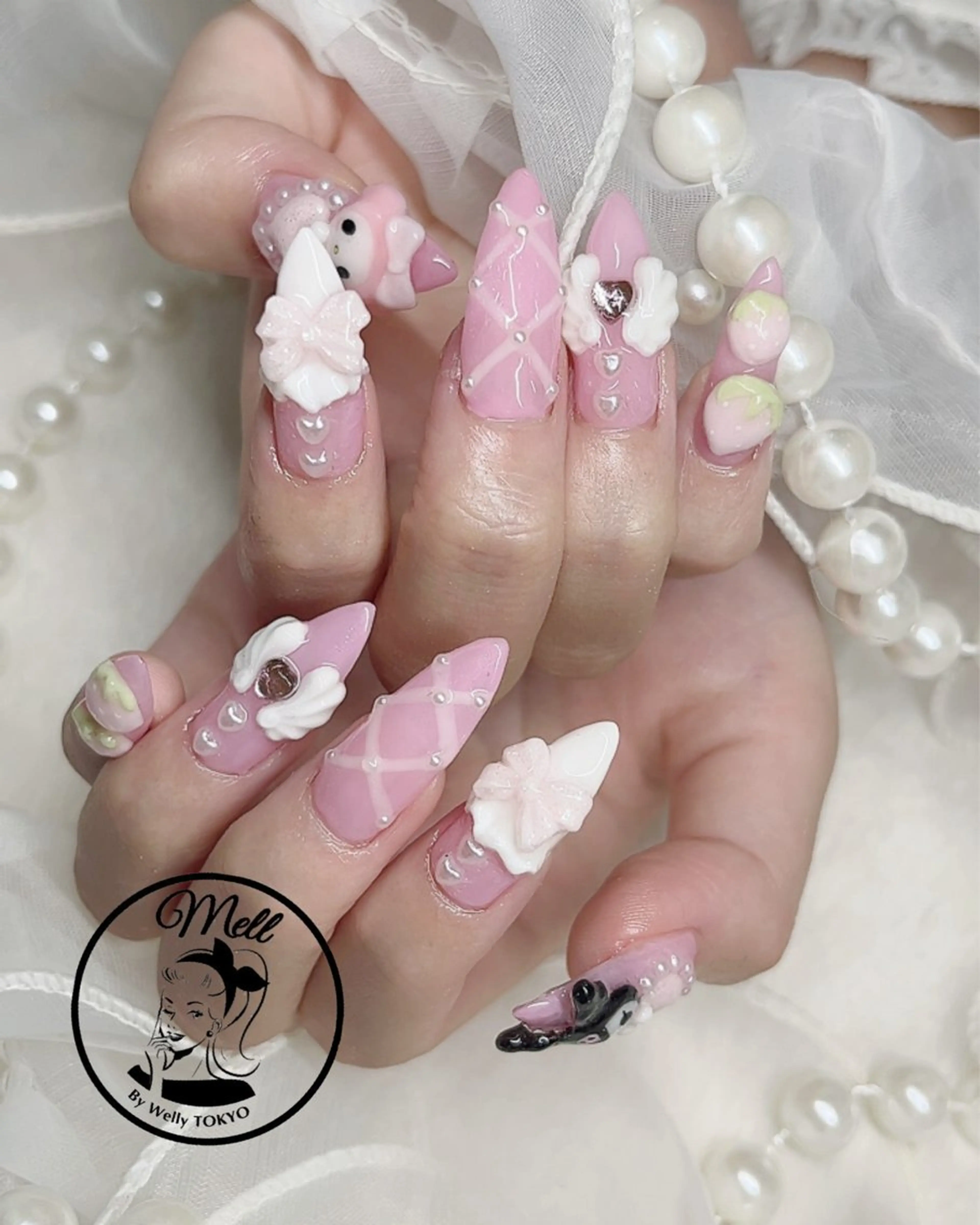 ネイル ハンドネイル AYU💅ワンホン& 推し活ネイル💕のネイルデザイン
