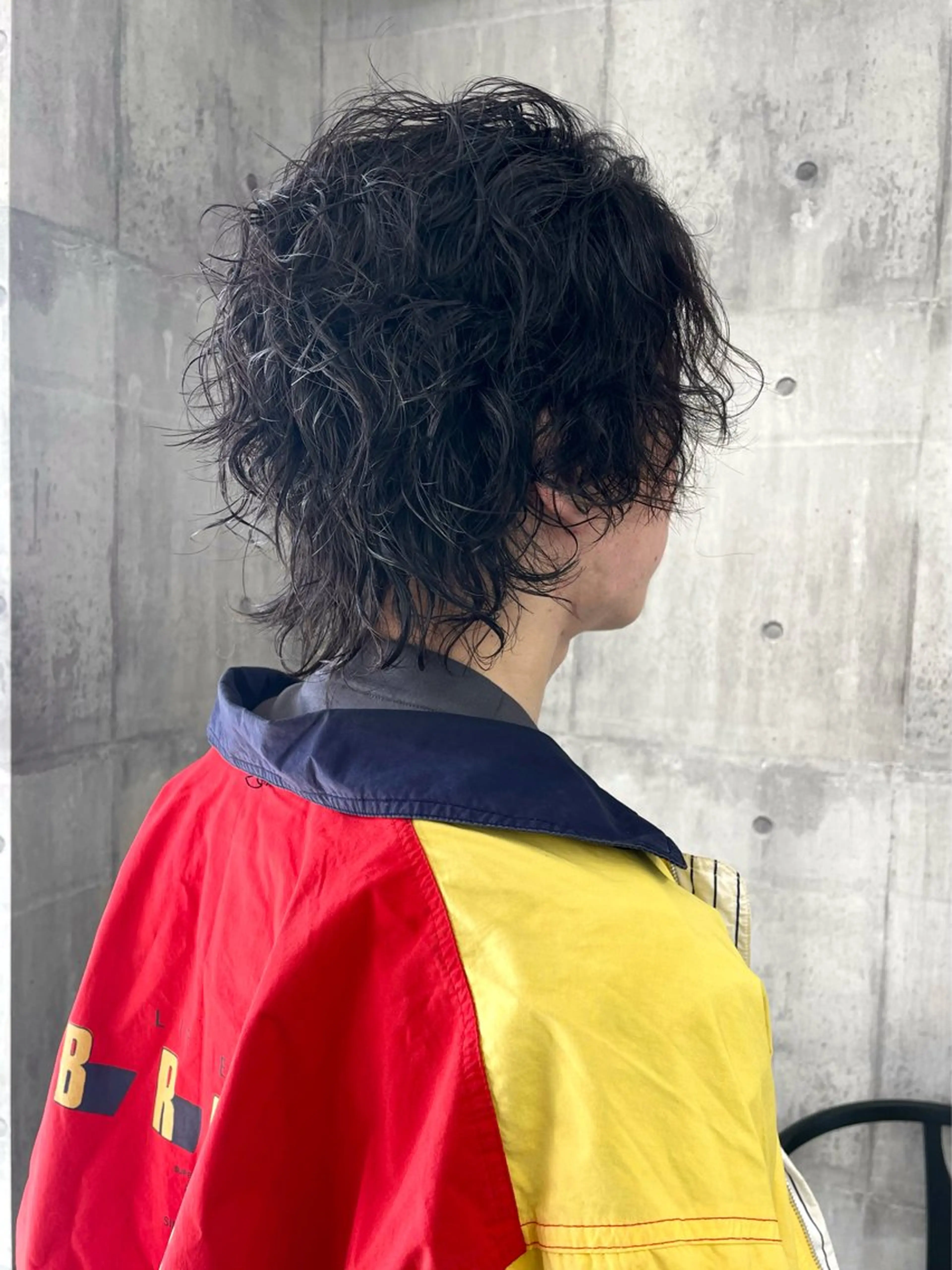 ショート カラー パーマ メンズ メンズパーマ 錦 茉李 @lm.mari03のヘアスタイル