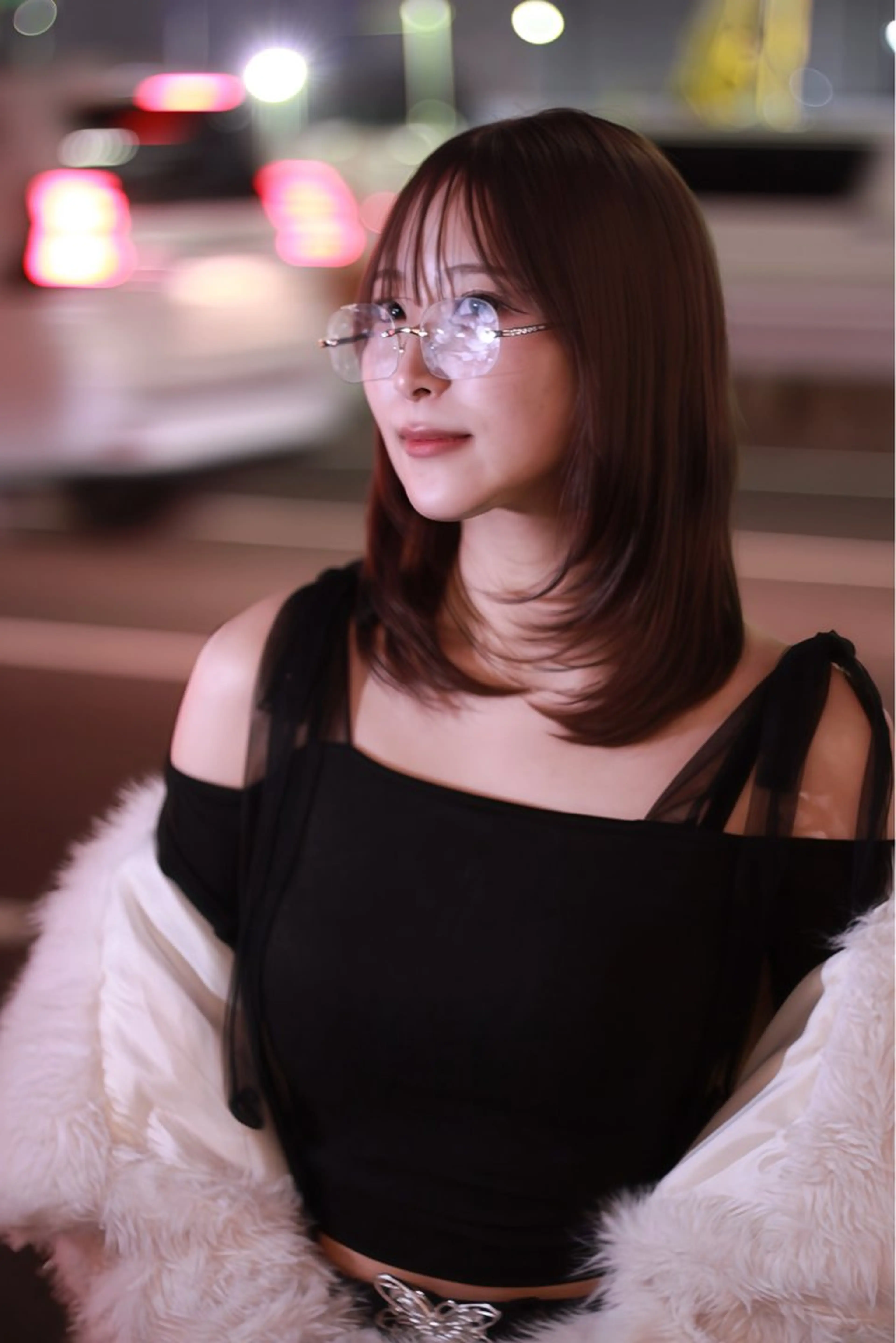 ミディアム 銀座/レイヤー/ 透明感カラー✨りくのヘアスタイル