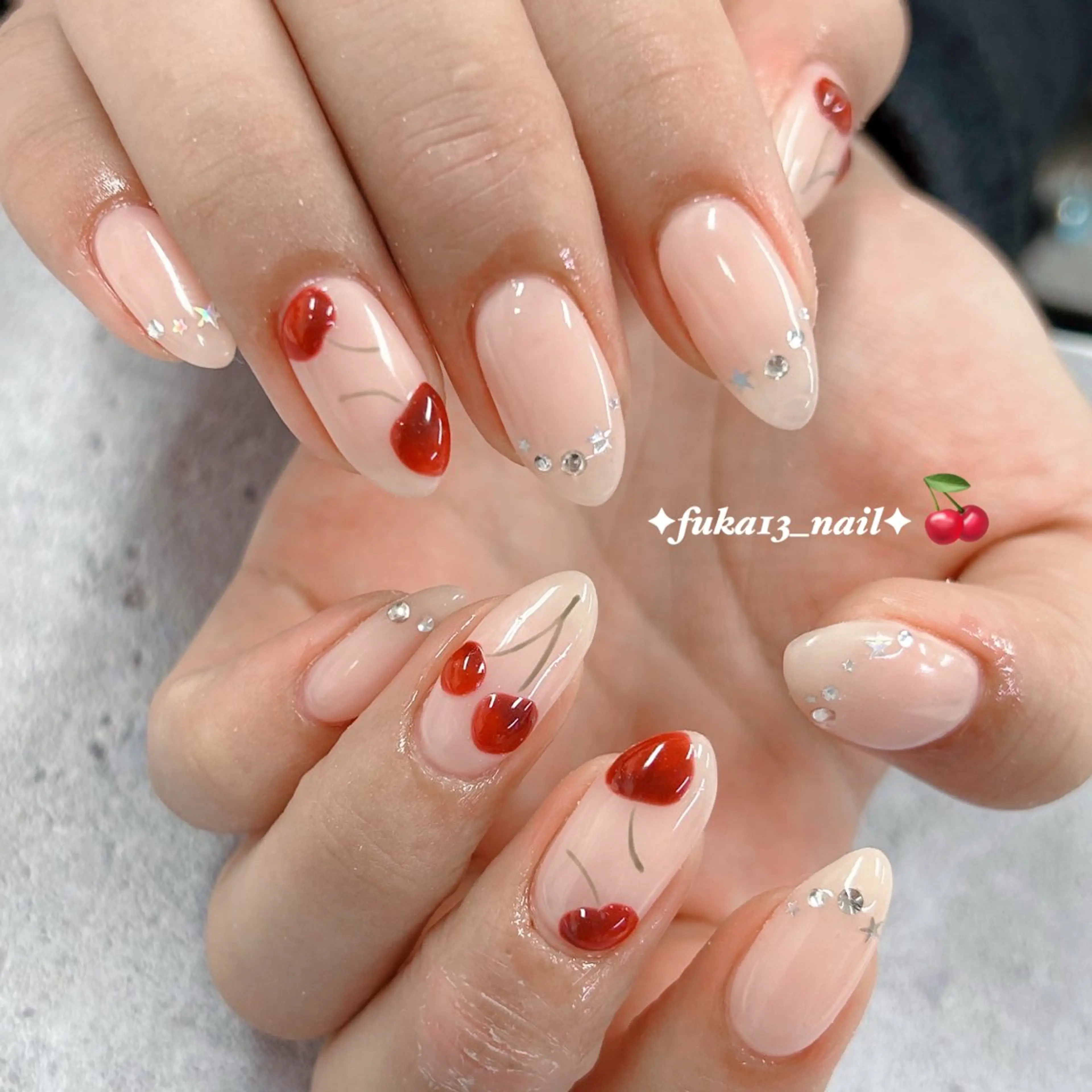 ネイル ガーリー キラキラネイル 韓国ネイル リボン ハンドネイル Nail♡Fuka. /4月予約受付中のネイルデザイン